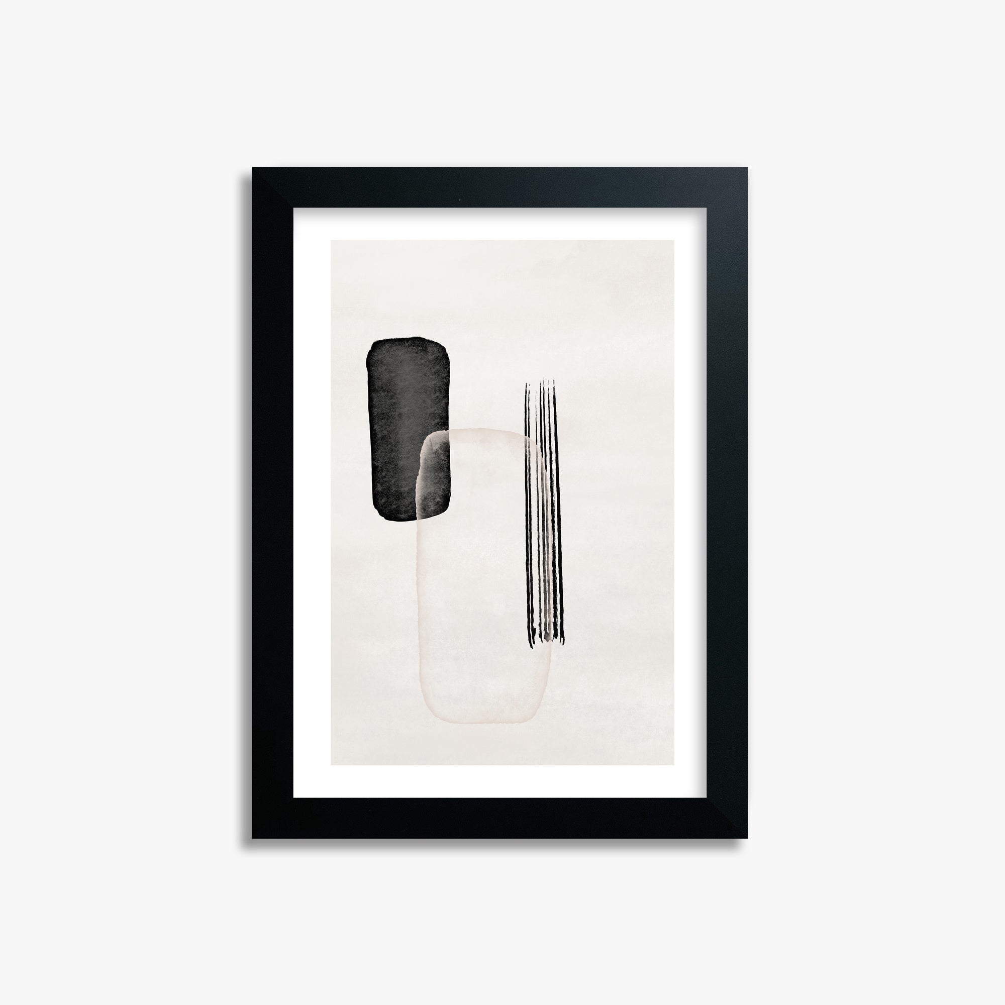 Drifting Pillars, 21x30cm Black Framed Art Reproduction