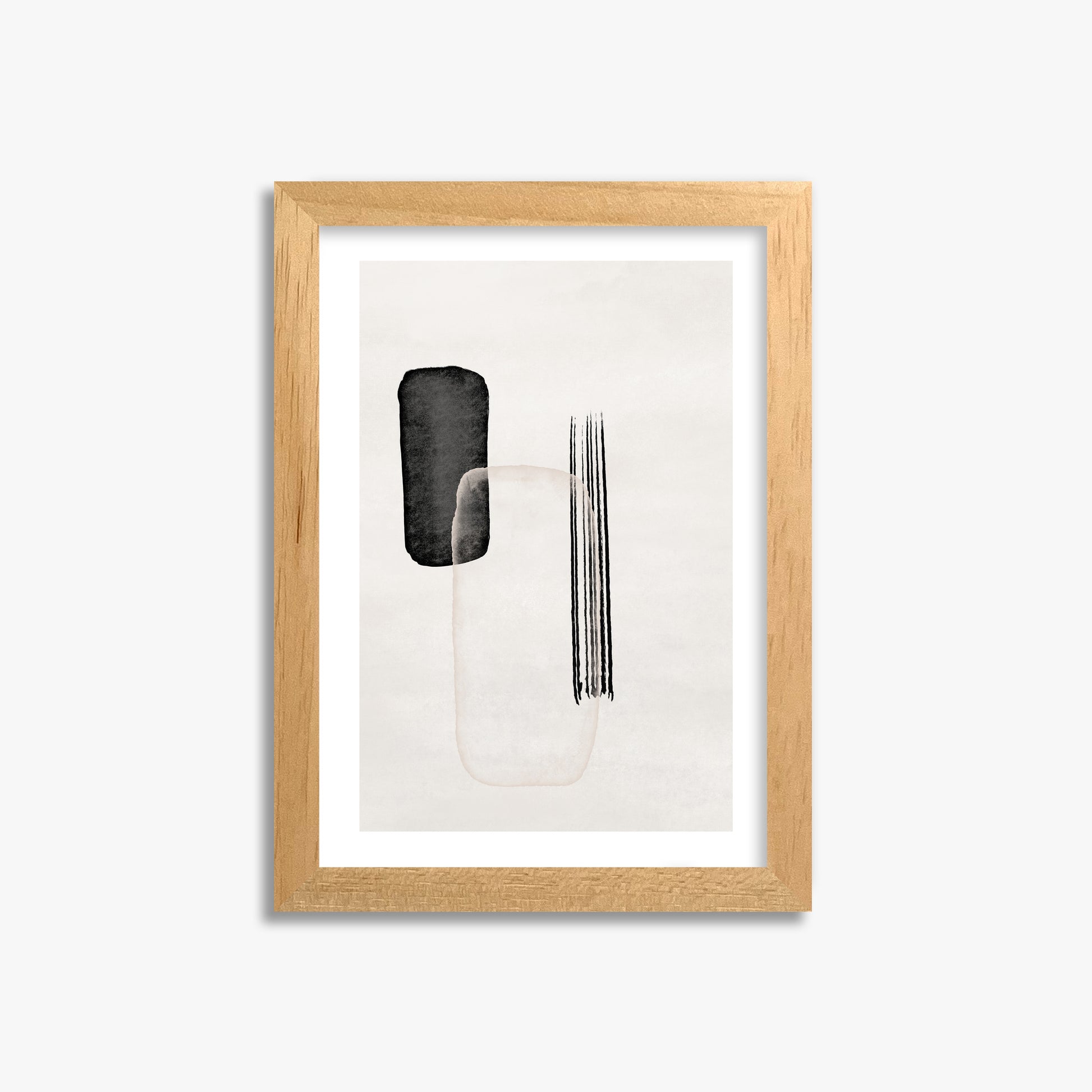 Drifting Pillars, 21x30cm Oak Framed Art Reproduction