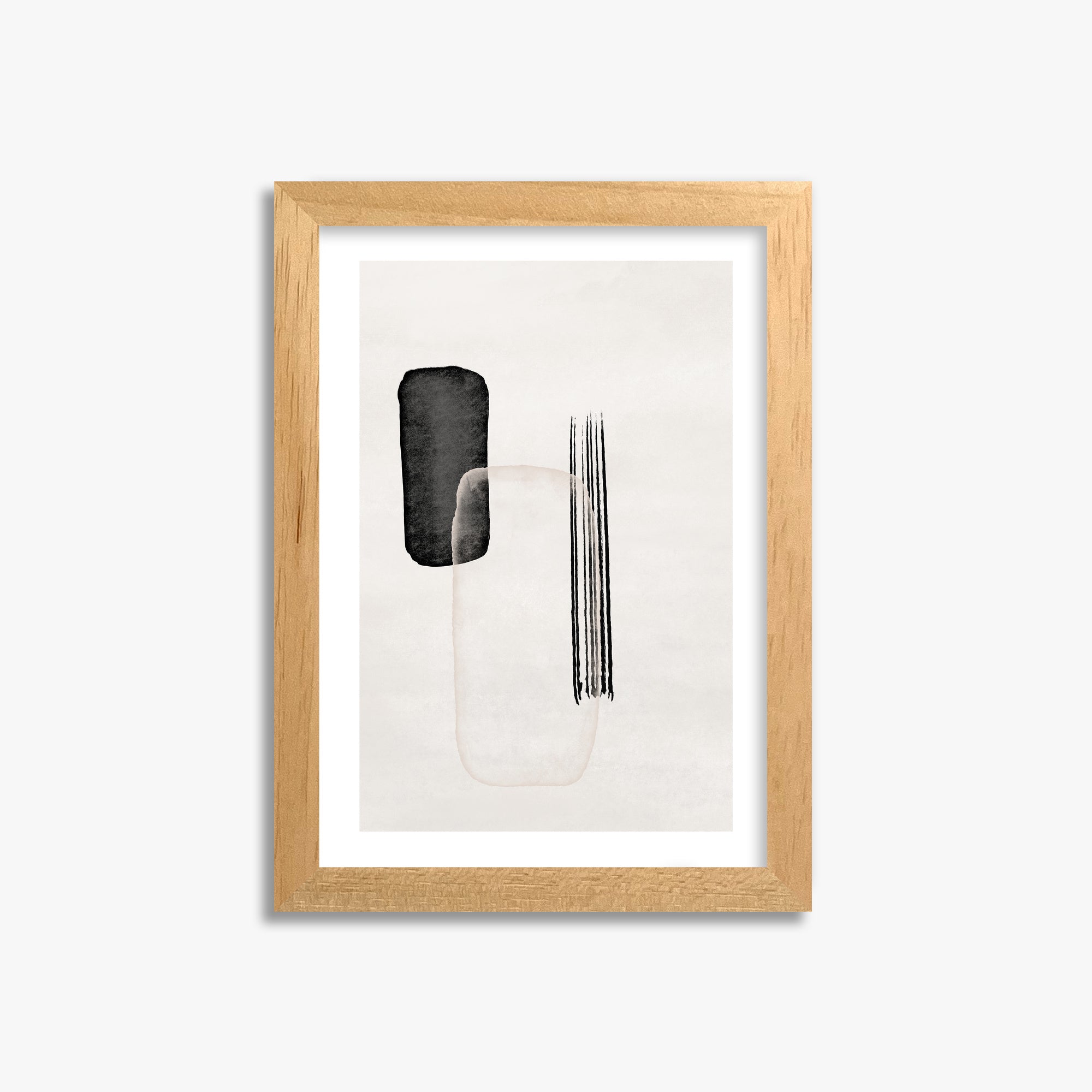 Drifting Pillars, 21x30cm Oak Framed Art Reproduction