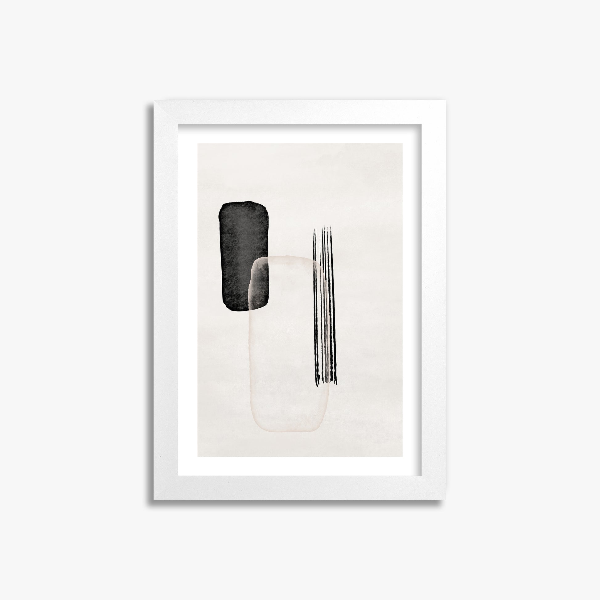 Drifting Pillars, 21x30cm Whitek Framed Art Reproduction