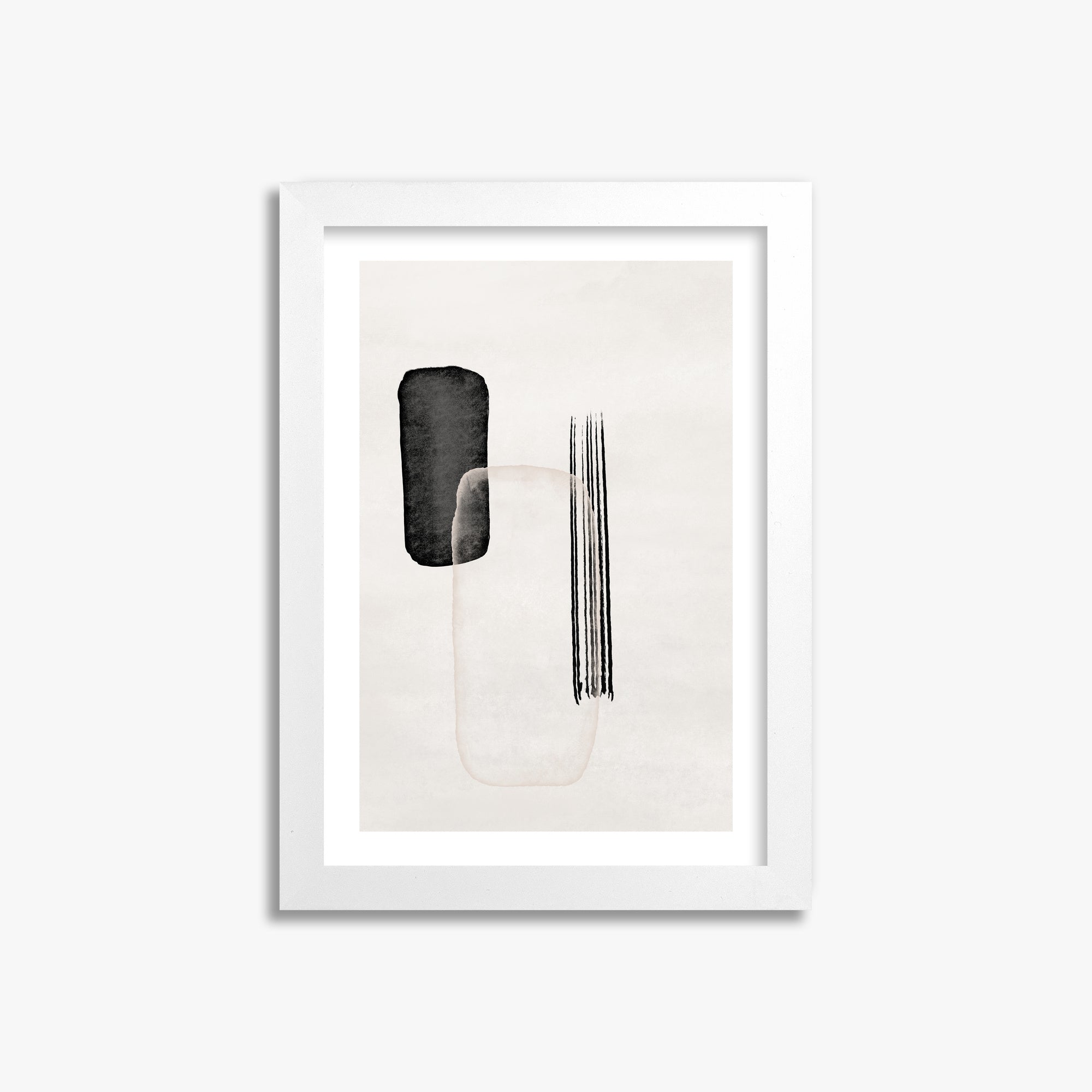 Drifting Pillars, 21x30cm Whitek Framed Art Reproduction