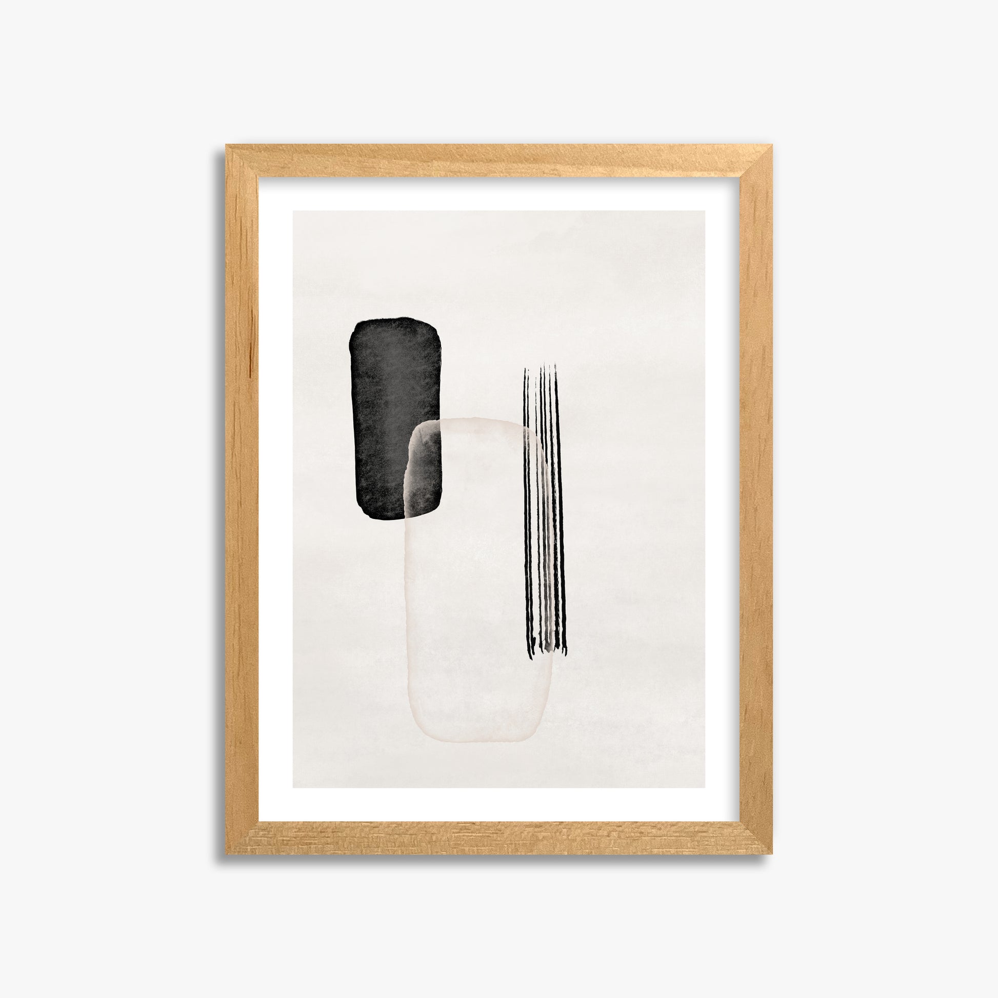 Drifting Pillars, 30x40cm Oak Framed Art Reproduction