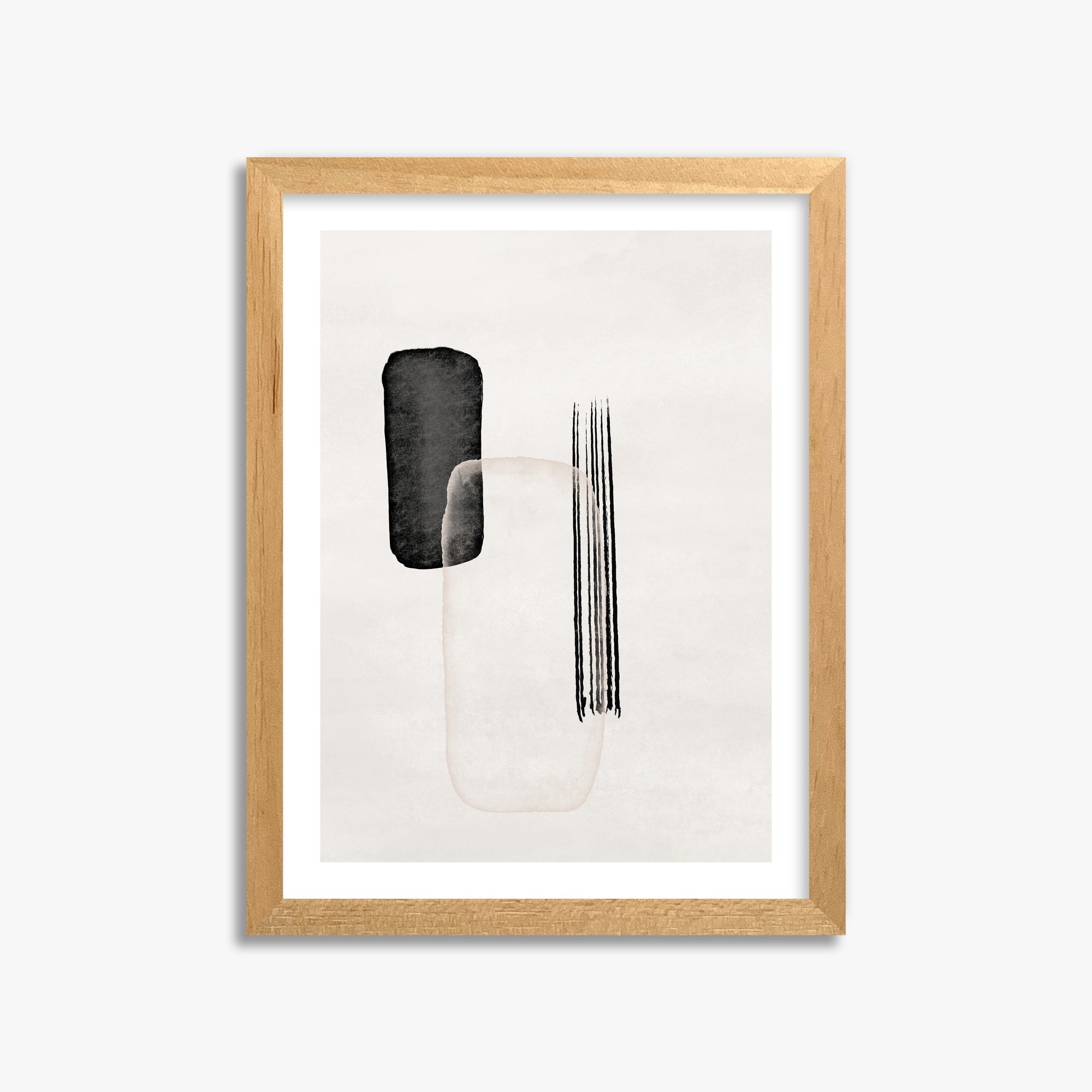 Drifting Pillars, 30x40cm Oak Framed Art Reproduction
