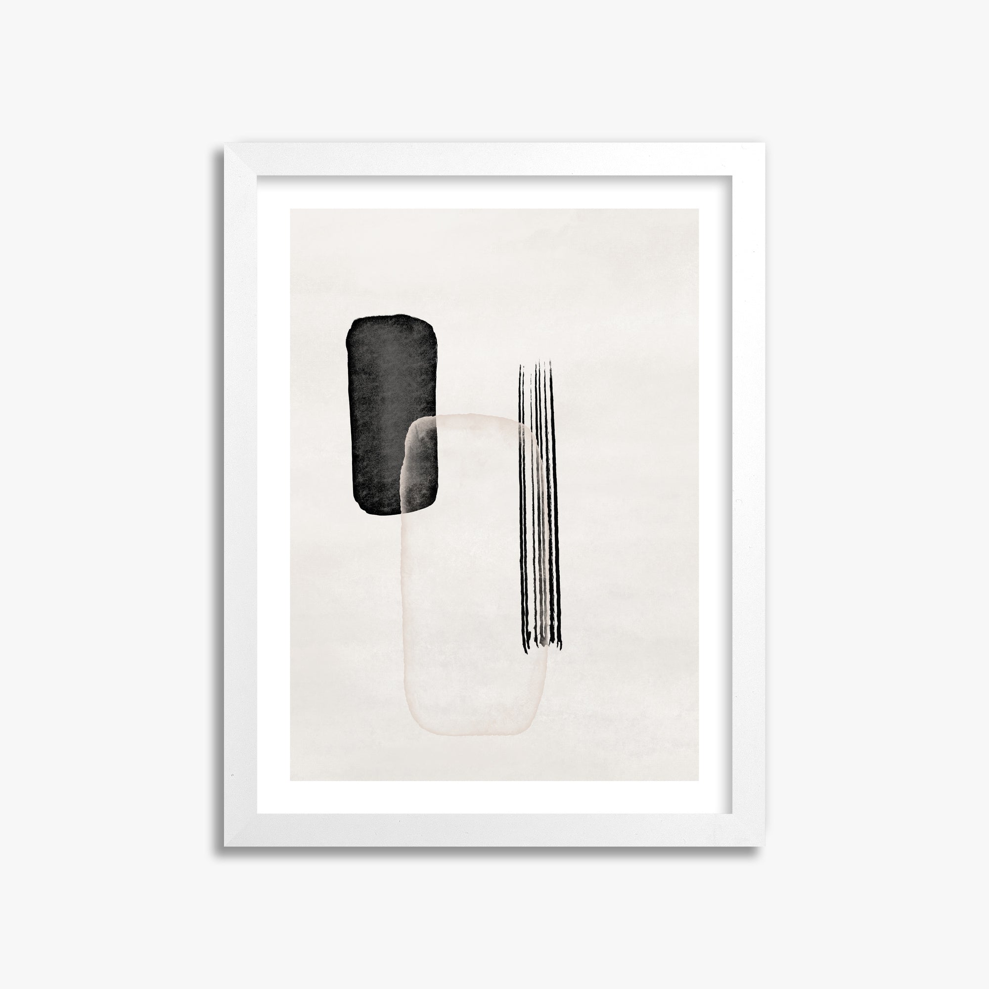 Drifting Pillars, 30x40cm Whitek Framed Art Reproduction
