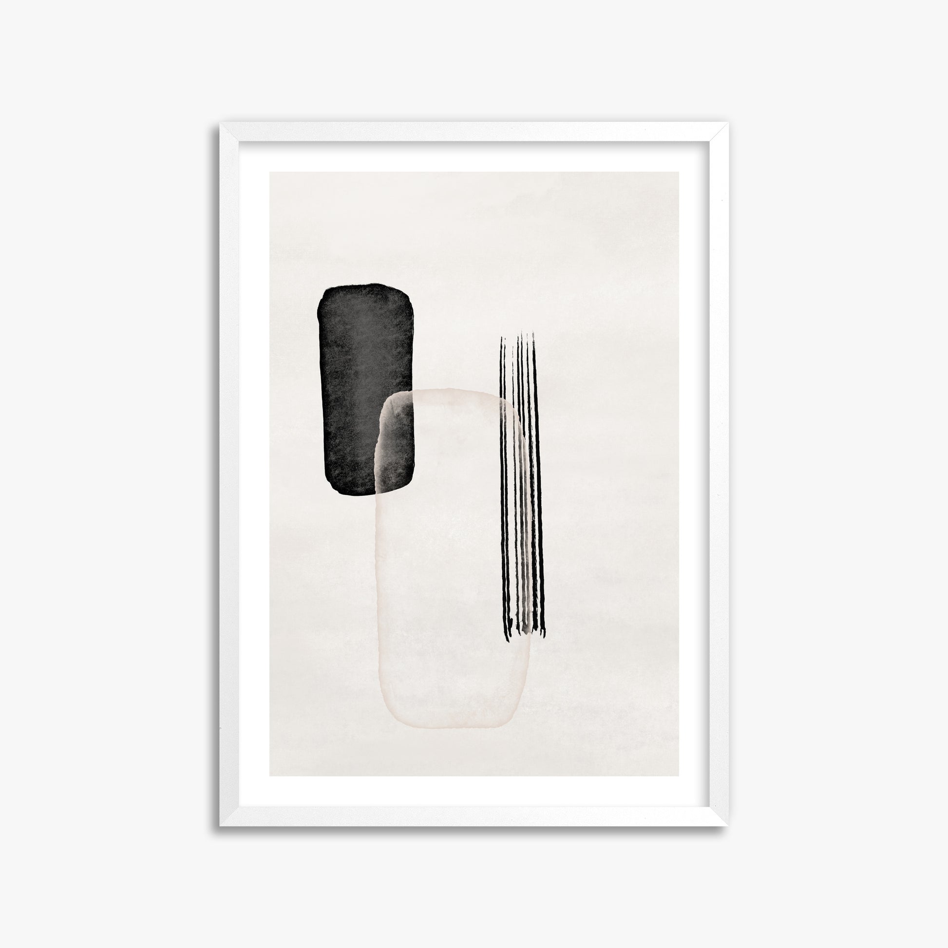 Drifting Pillars, 50x70cm Whitek Framed Art Reproduction