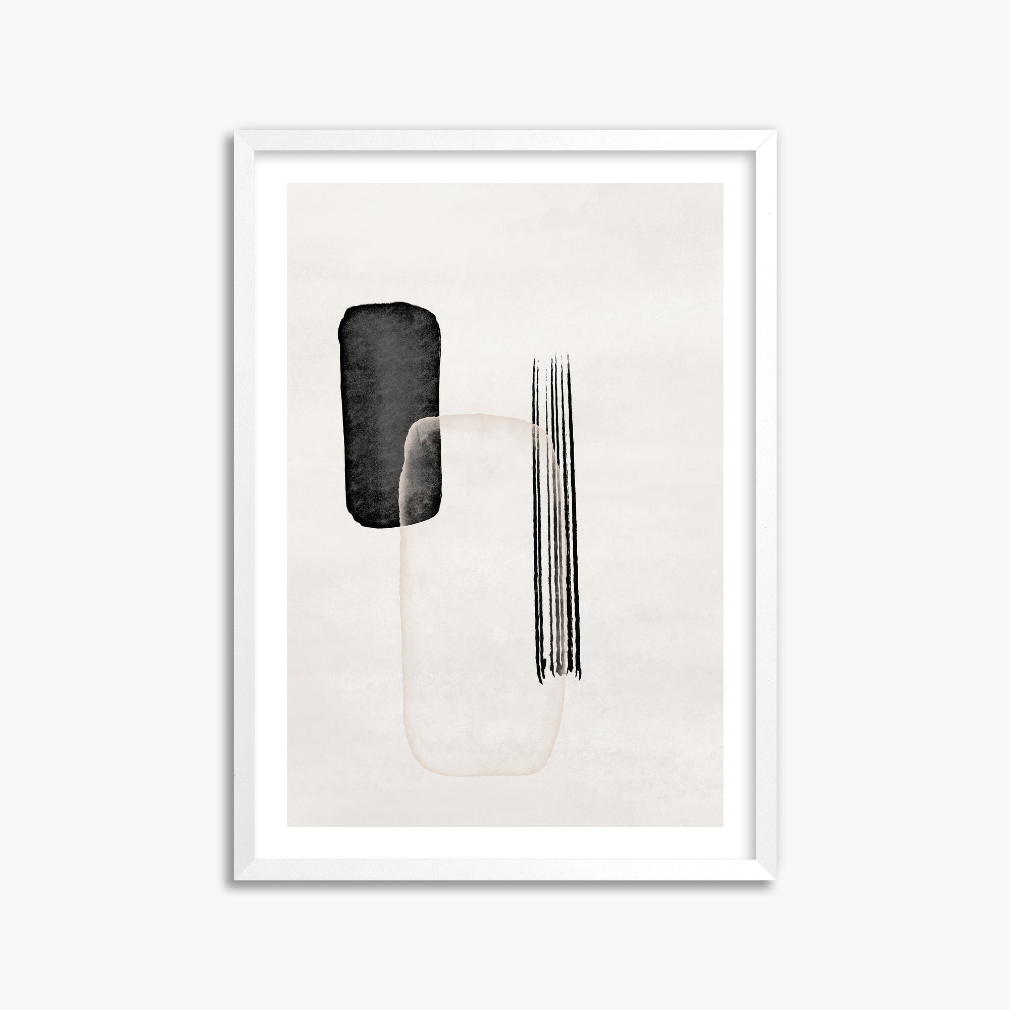 Drifting Pillars, 50x70cm Whitek Framed Art Reproduction