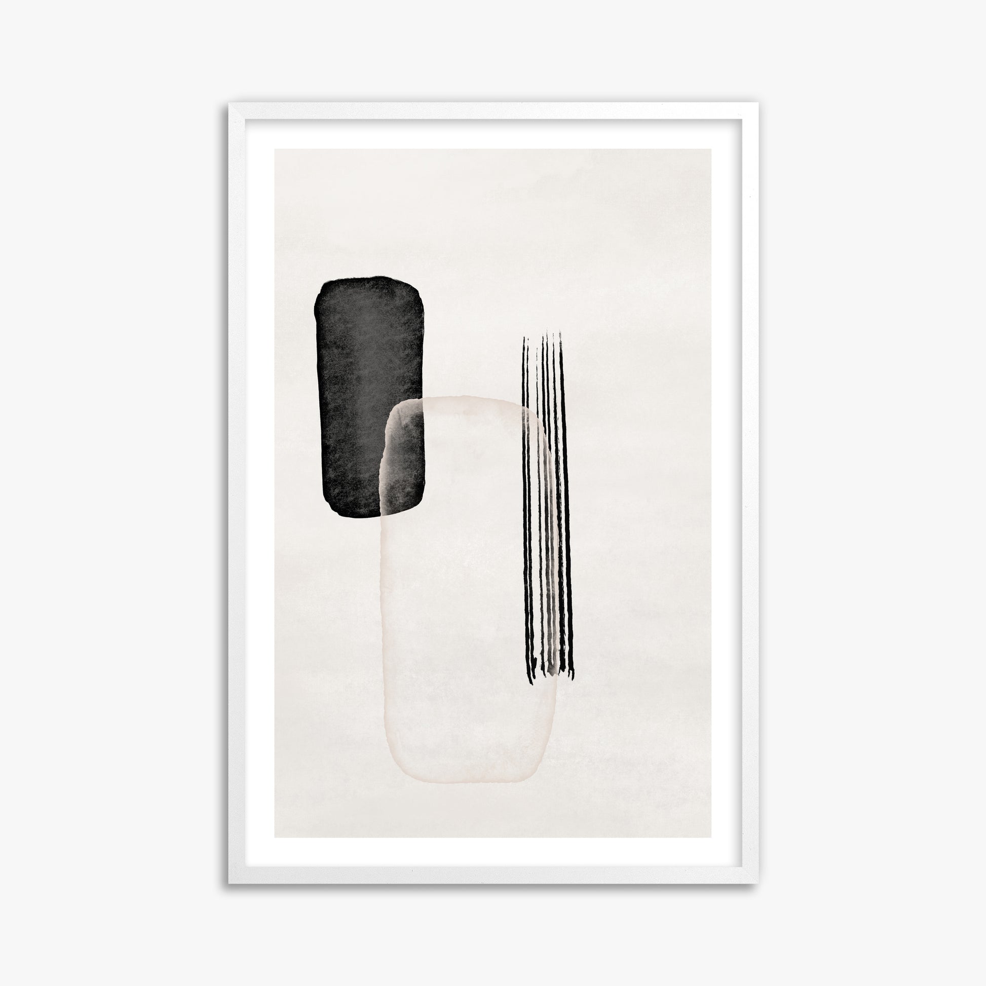 Drifting Pillars, 61x91cm Whitek Framed Art Reproduction