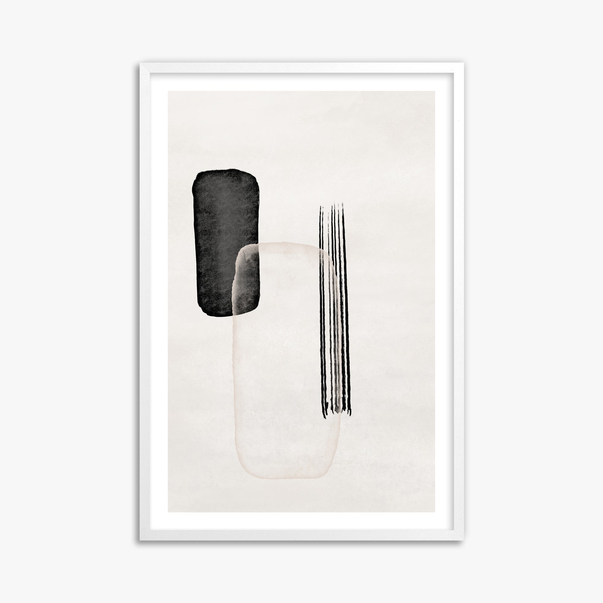Drifting Pillars, 61x91cm Whitek Framed Art Reproduction