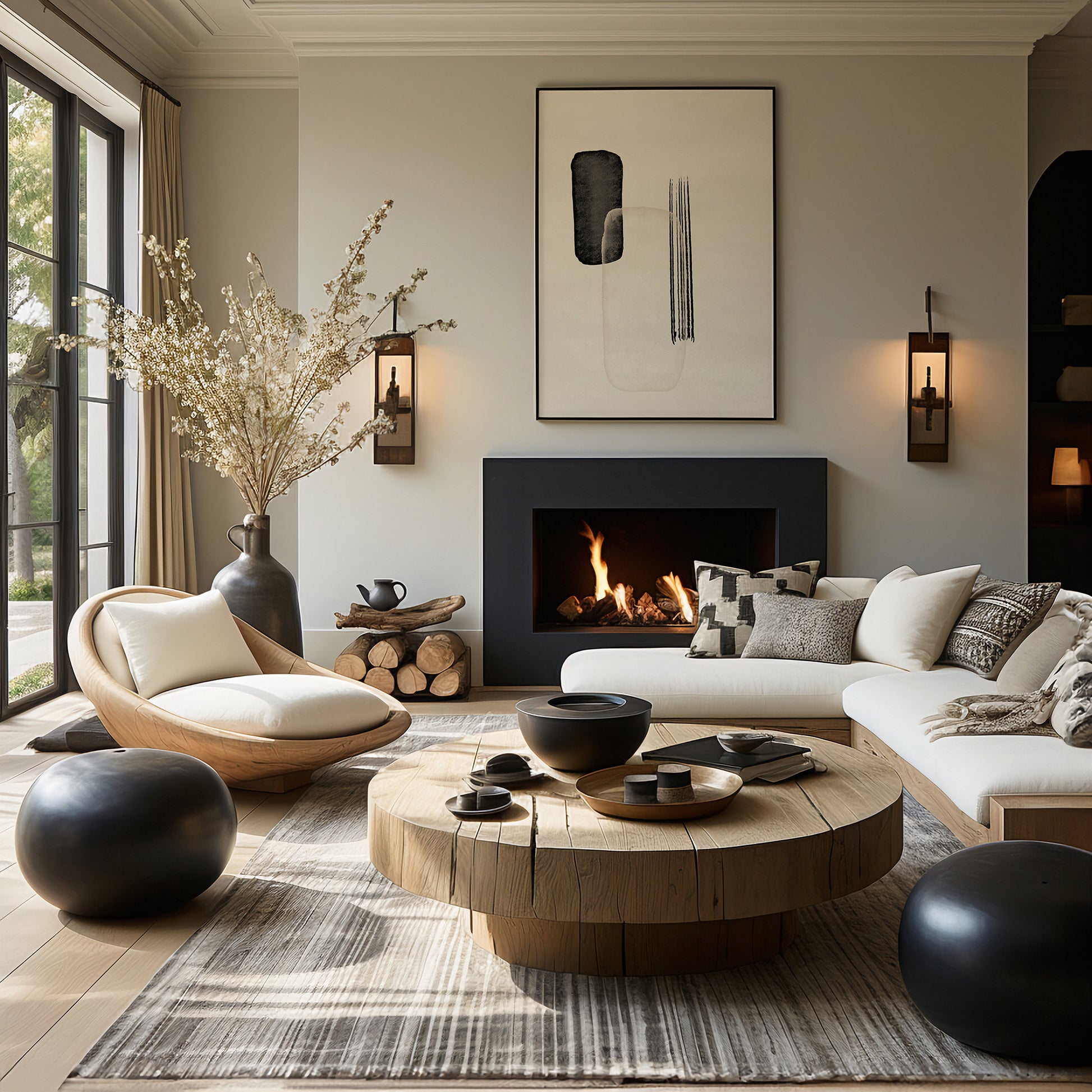 Design Concept No. 39 for Drifting Pillars Modern Poster Art