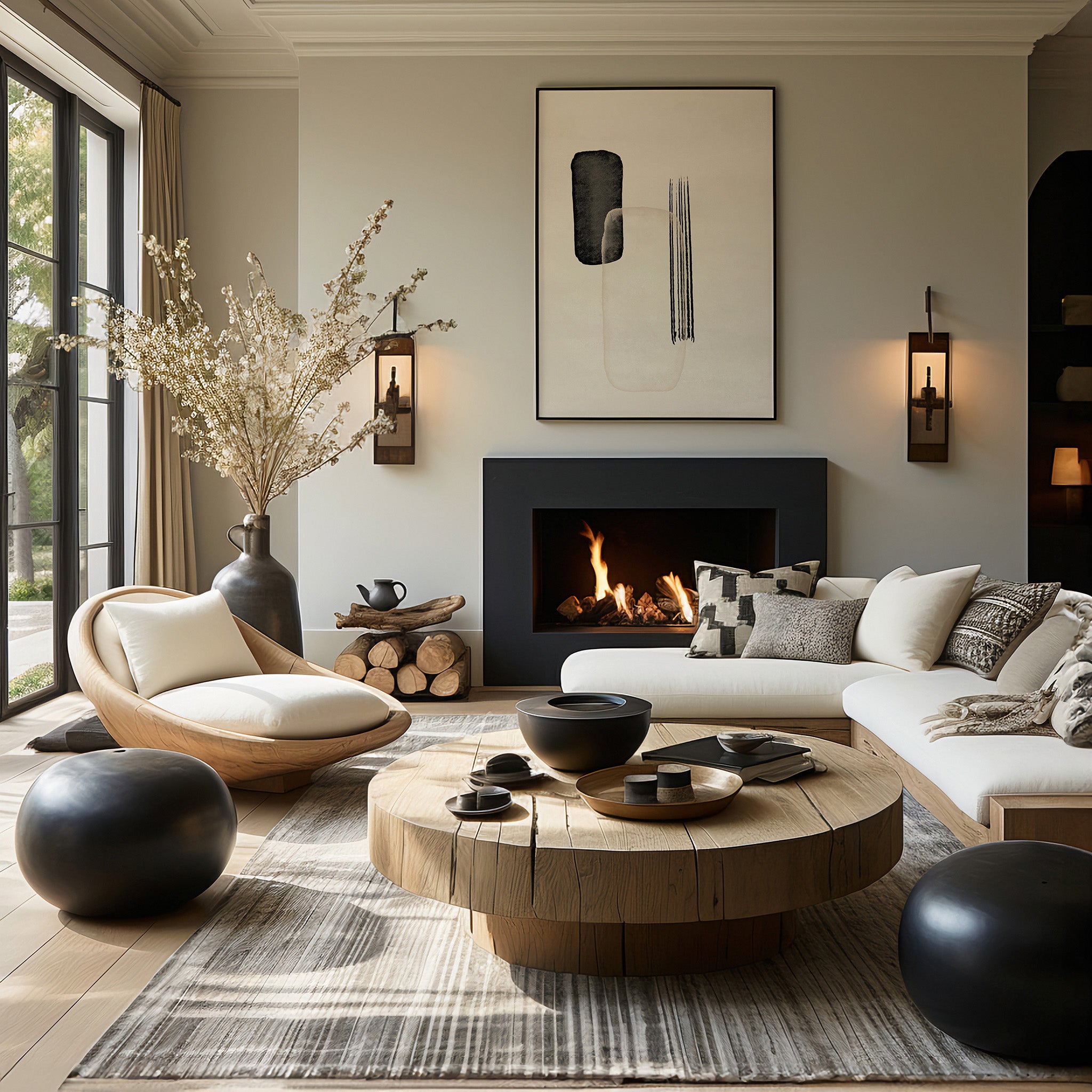 Design Concept No. 39 for Drifting Pillars Modern Poster Art