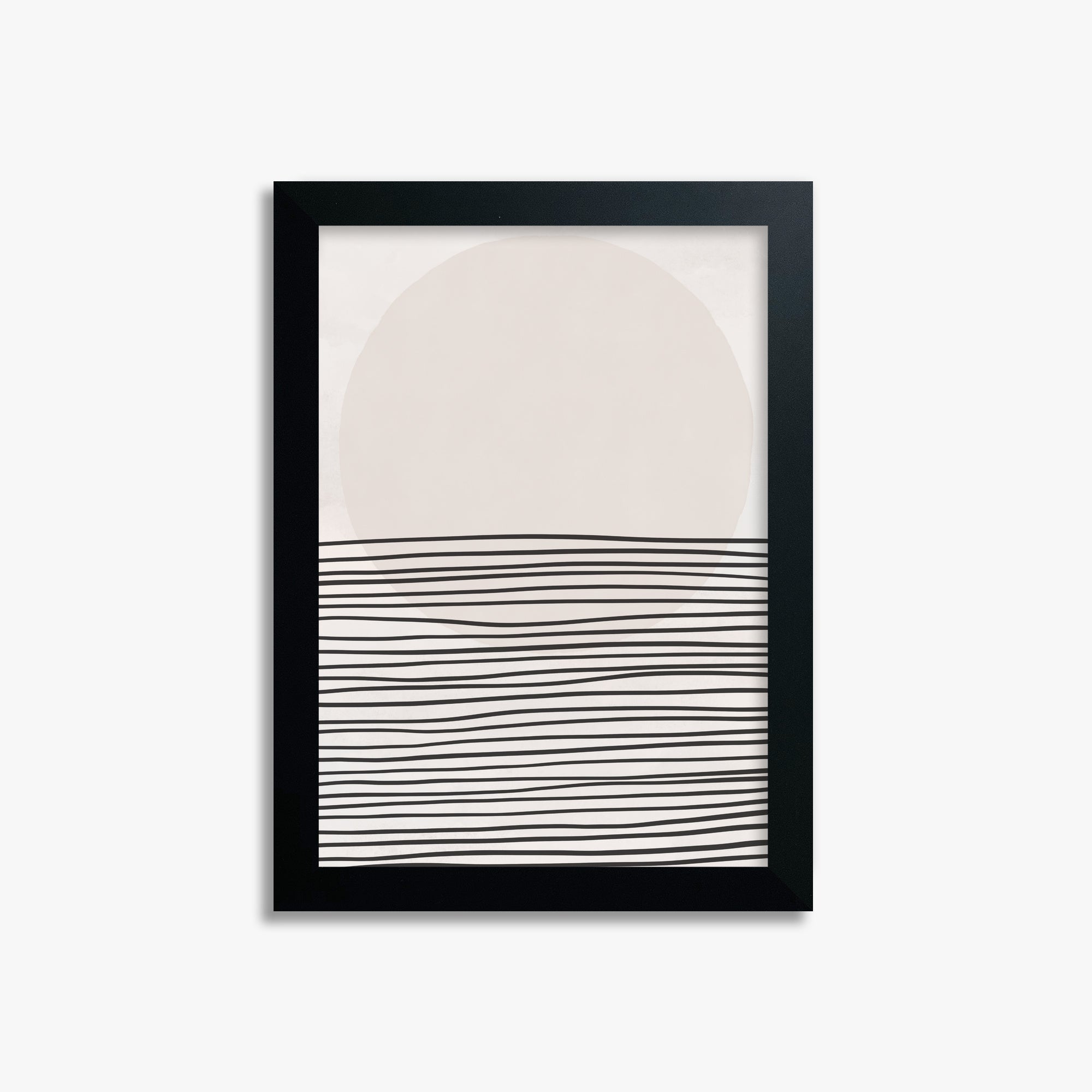 Serene Horizon, 21x30cm Framed Poster With Black Frame