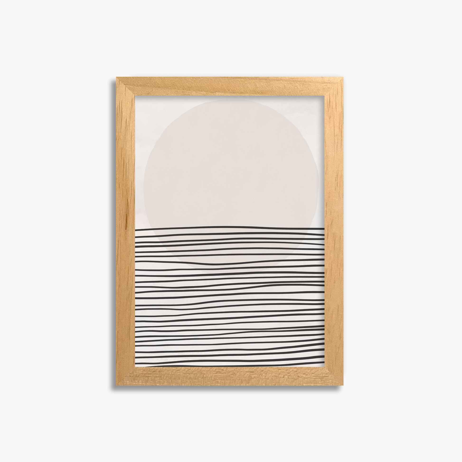 Serene Horizon, 21x30cm Framed Poster With Oak Frame