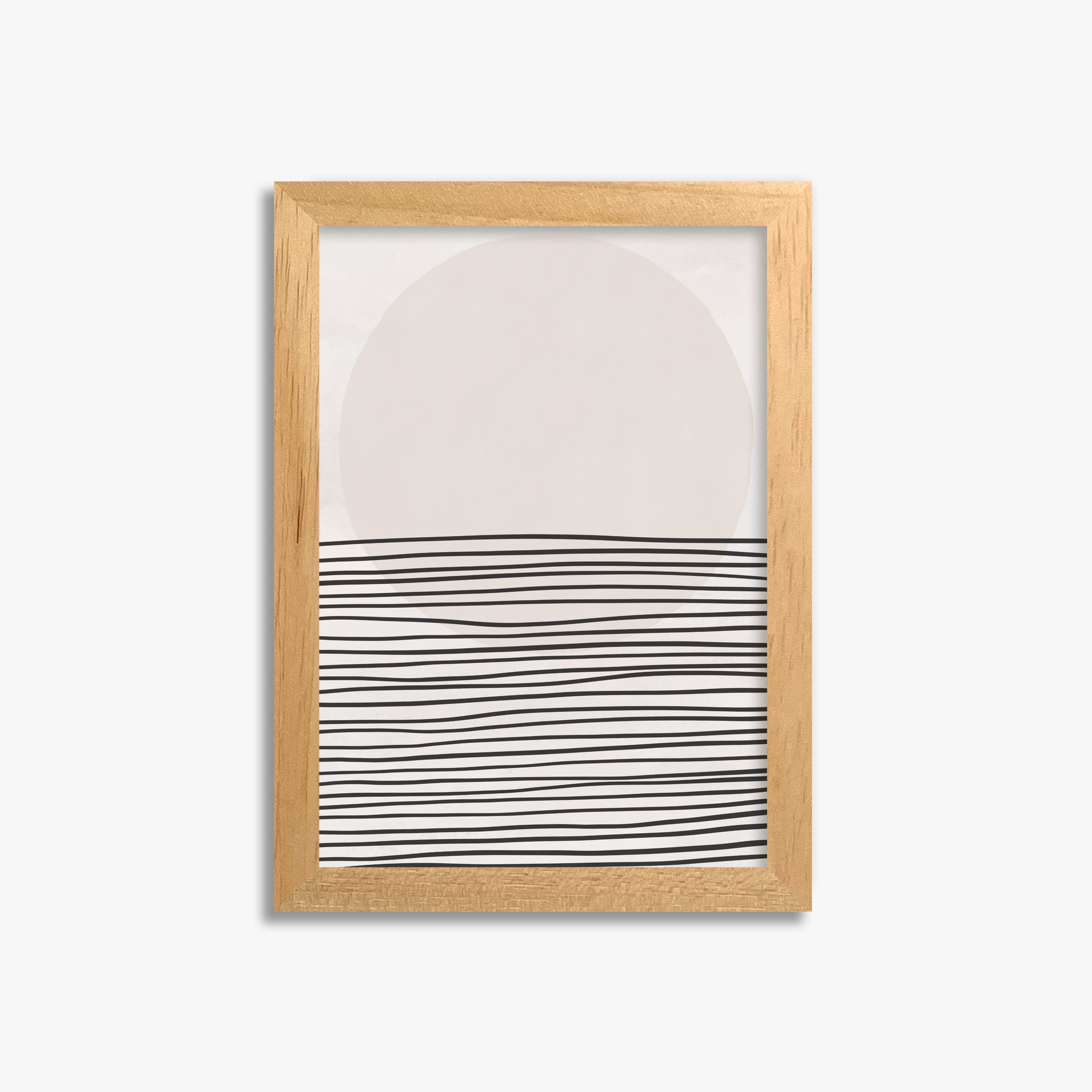 Serene Horizon, 21x30cm Framed Poster With Oak Frame