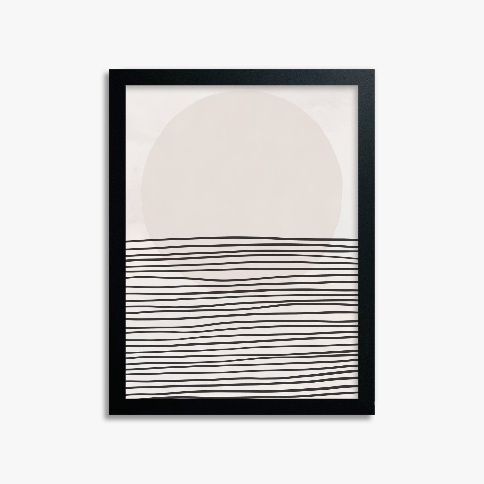 Serene Horizon, 30x40cm Framed Poster With Black Frame