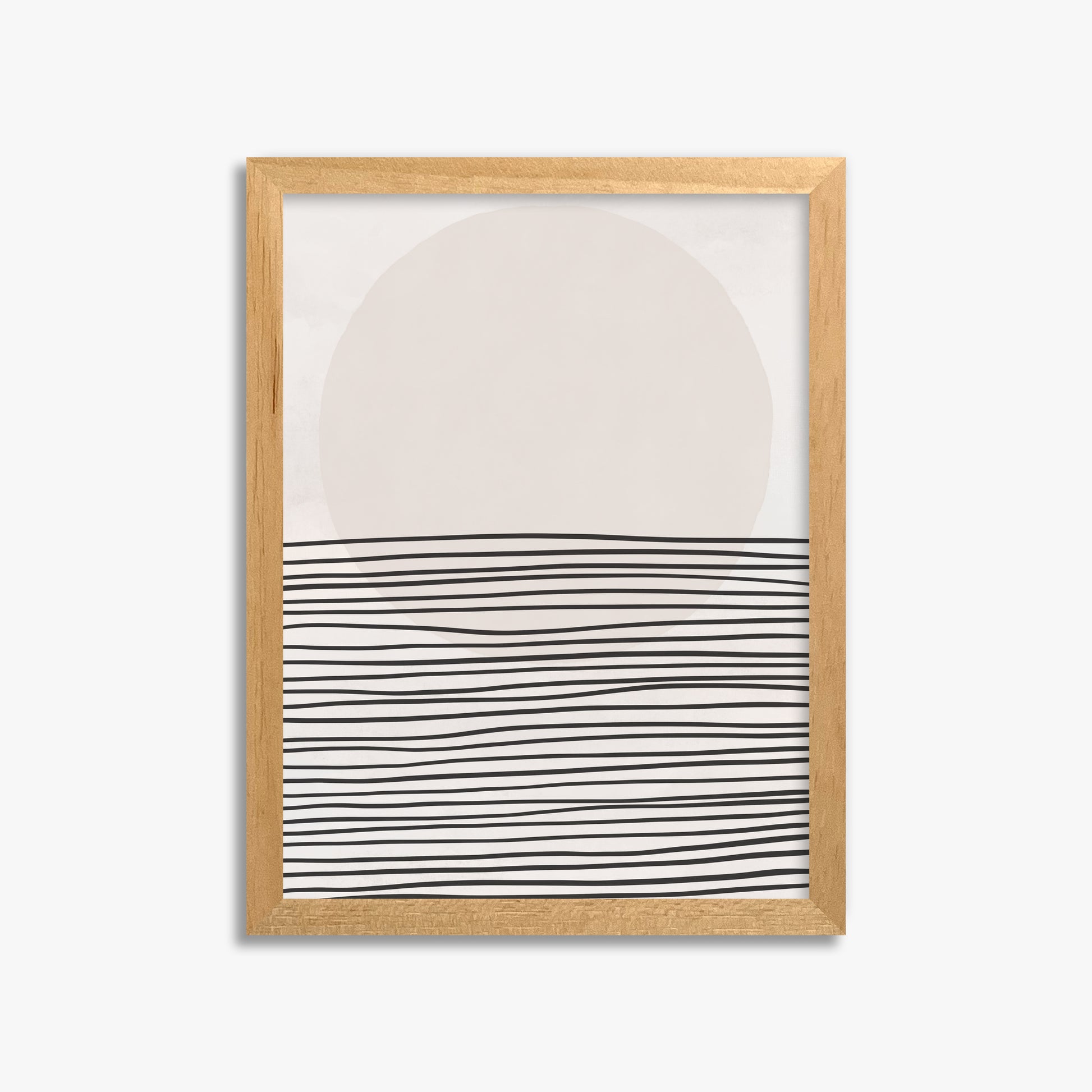 Serene Horizon, 30x40cm Framed Poster With Oak Frame