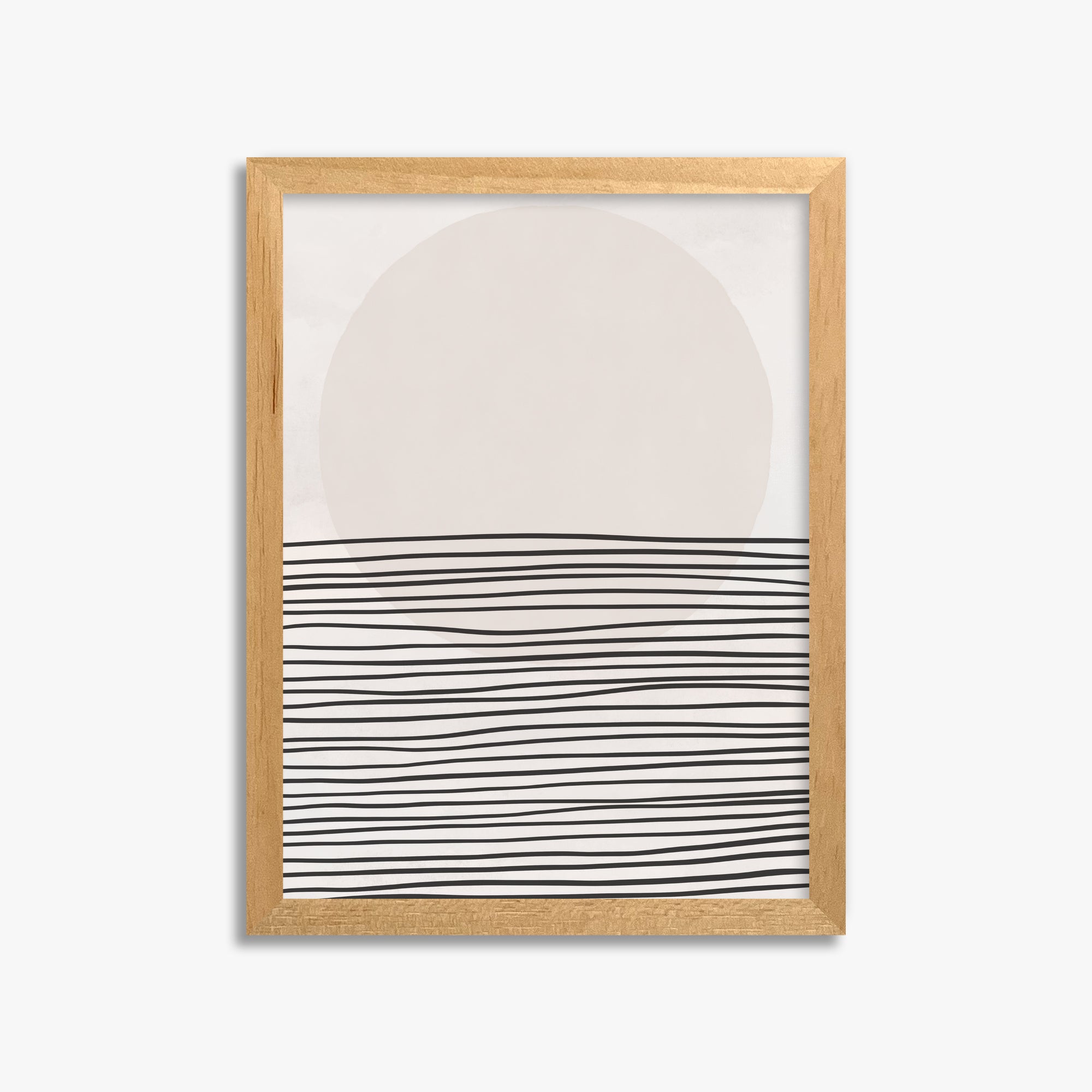 Serene Horizon, 30x40cm Framed Poster With Oak Frame