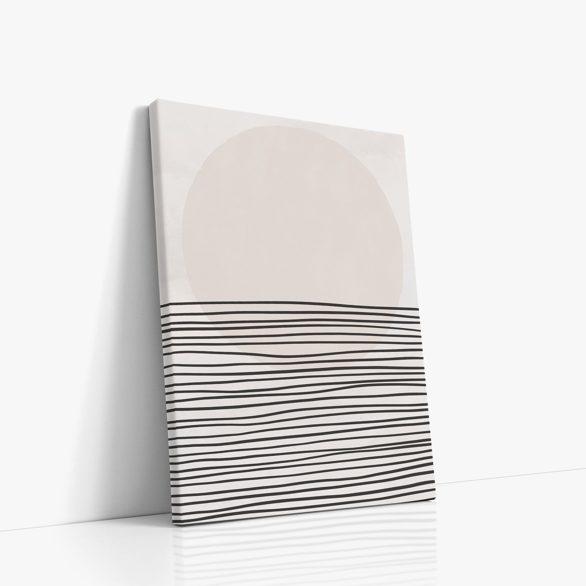 Serene Horizon, 50x70cm Satin Canvas Art Reproduction Left Angle