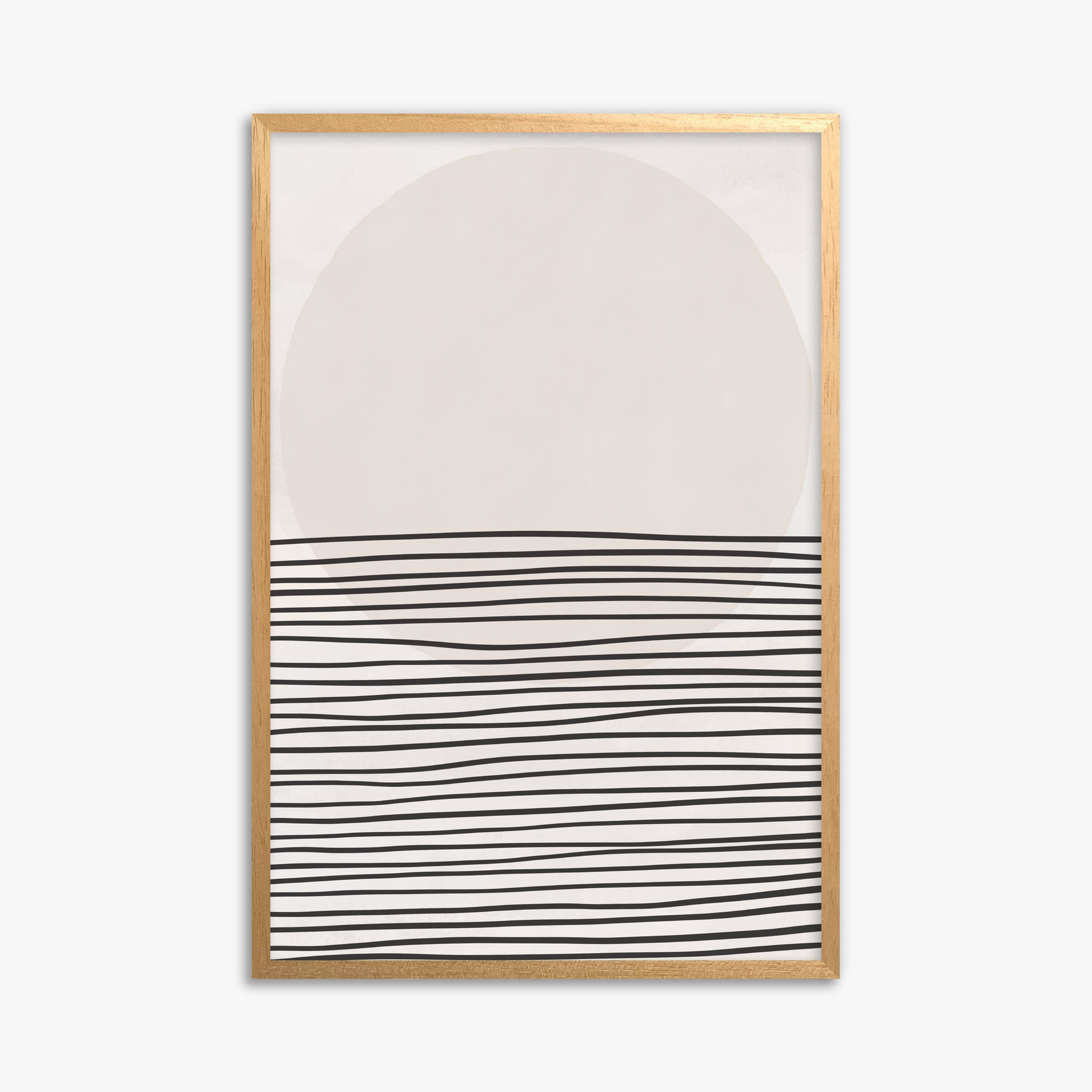 Serene Horizon, 61x91cm Framed Poster With Oak Frame