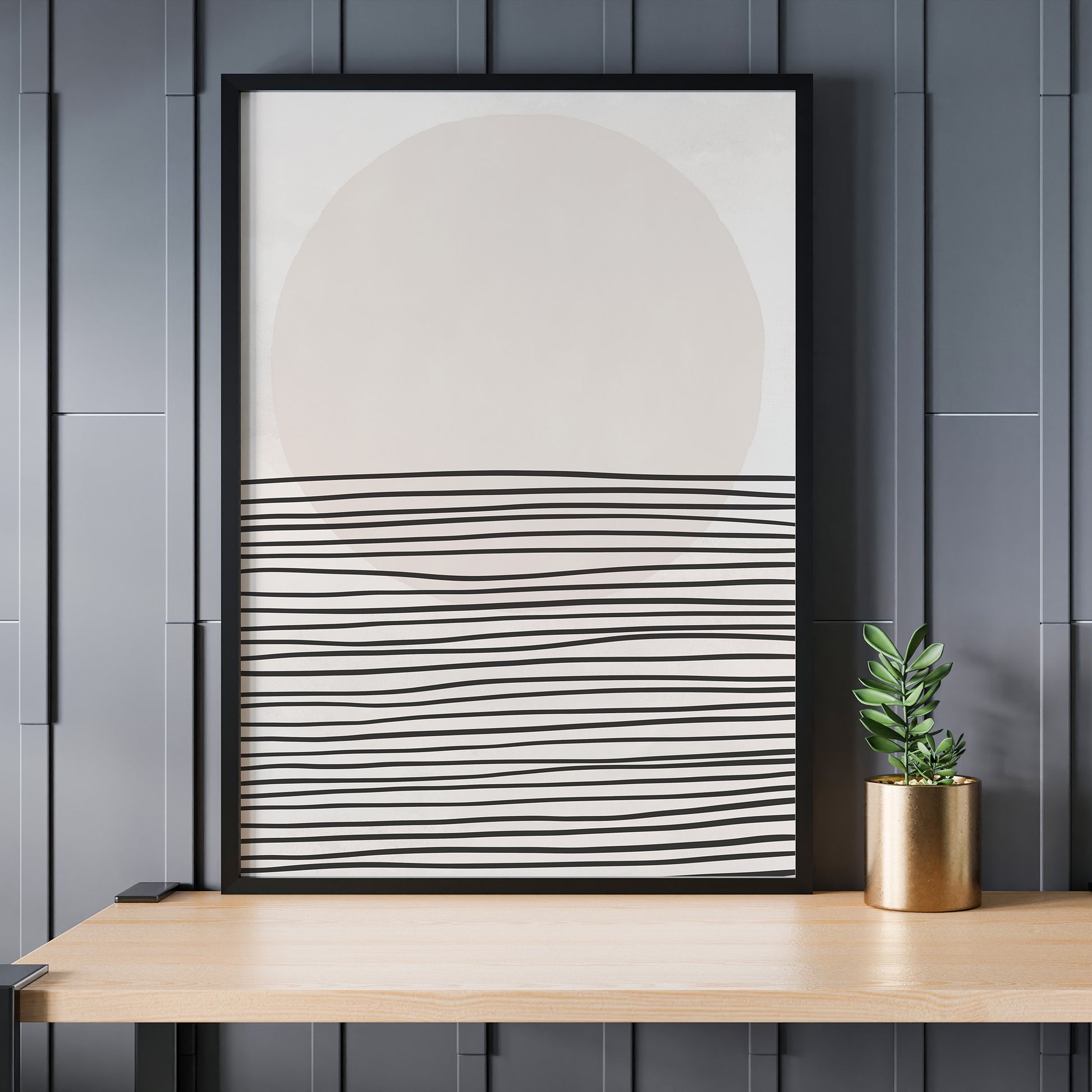 Design Concept No. 24 for Serene Horizon Modern Poster Art