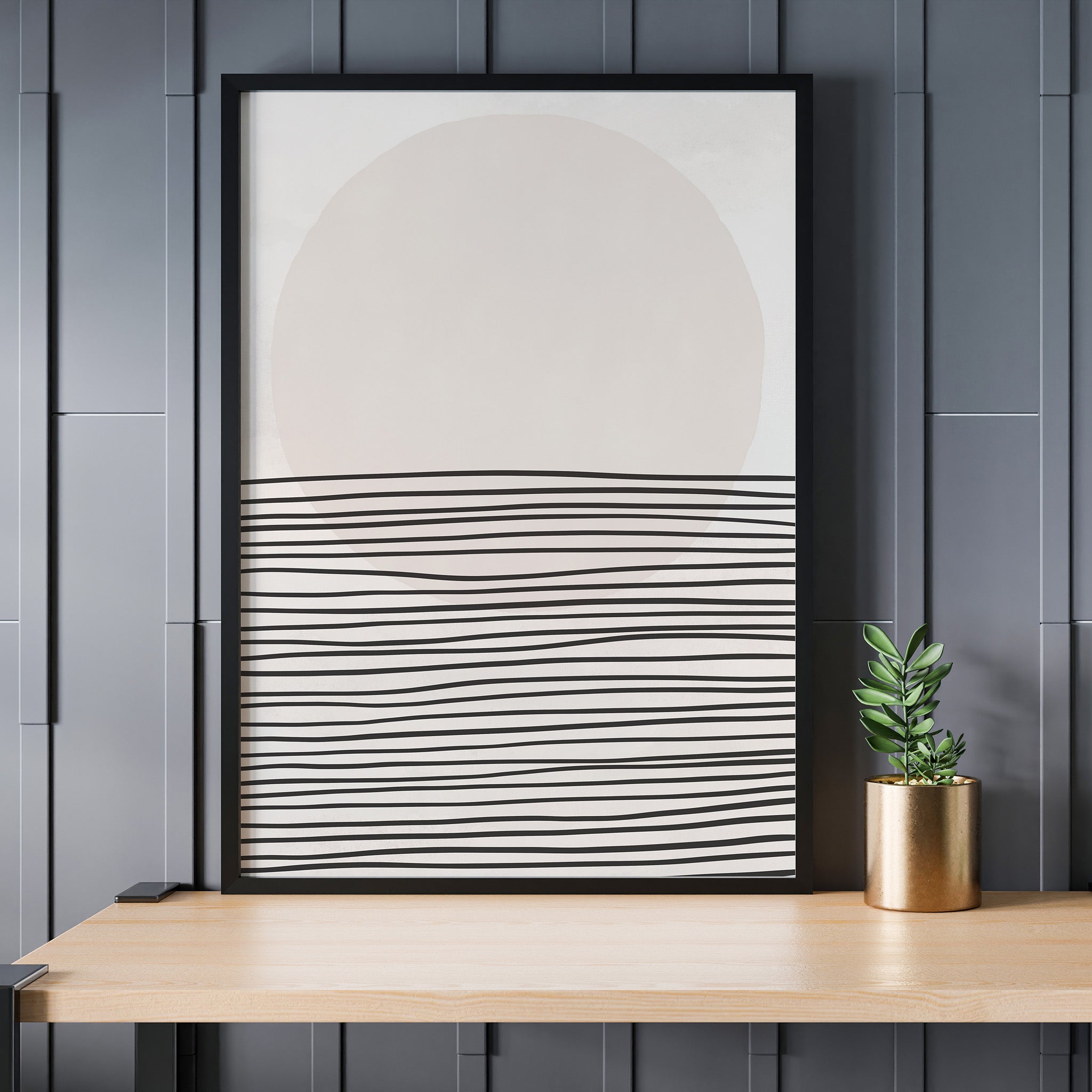Design Concept No. 24 for Serene Horizon Modern Poster Art