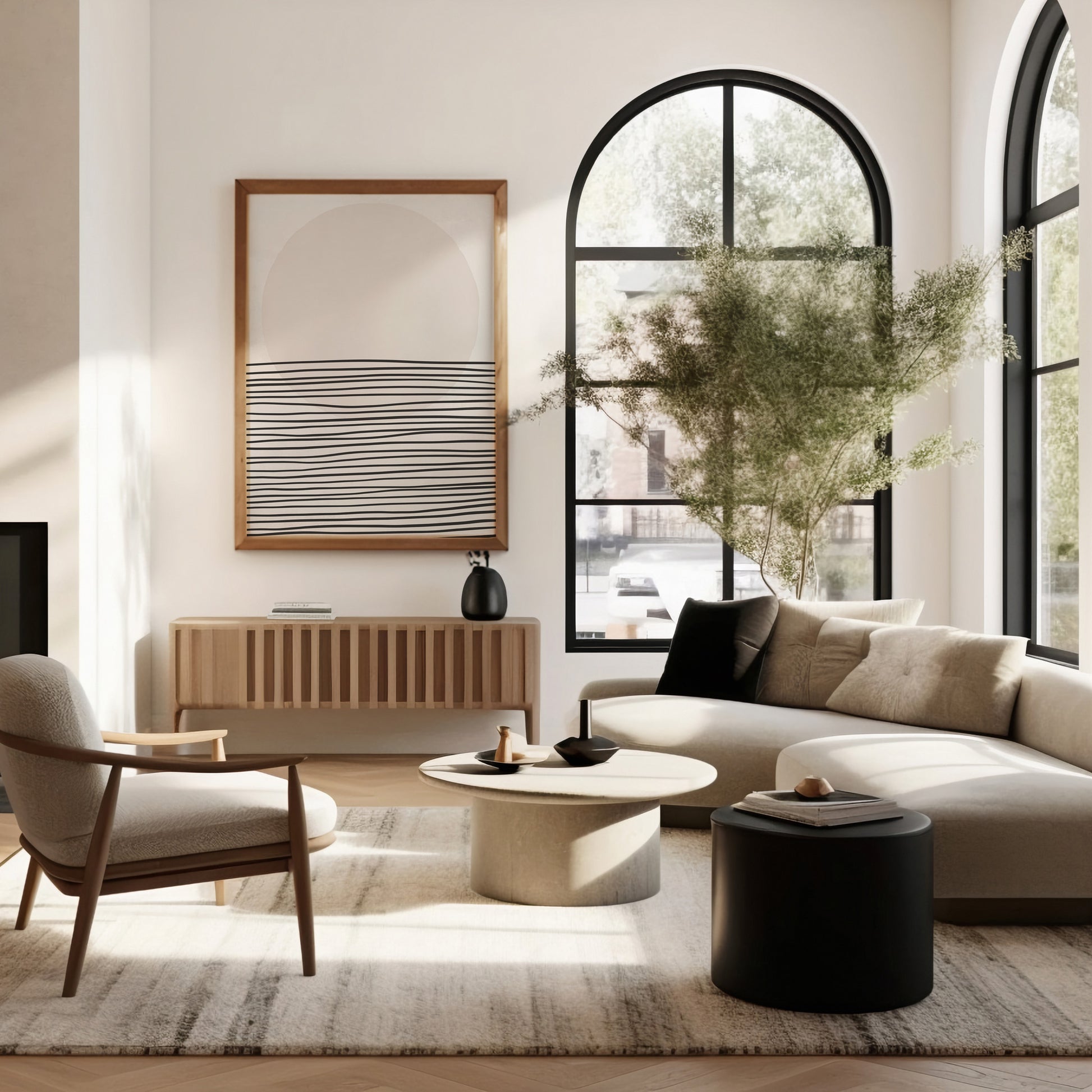 Design Concept No. 40 for Serene Horizon Modern Poster Art