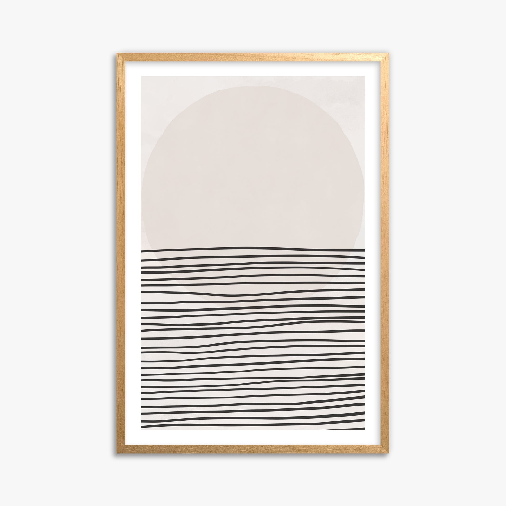 Serene Horizon, 61x91cm Oak Framed Art Reproduction