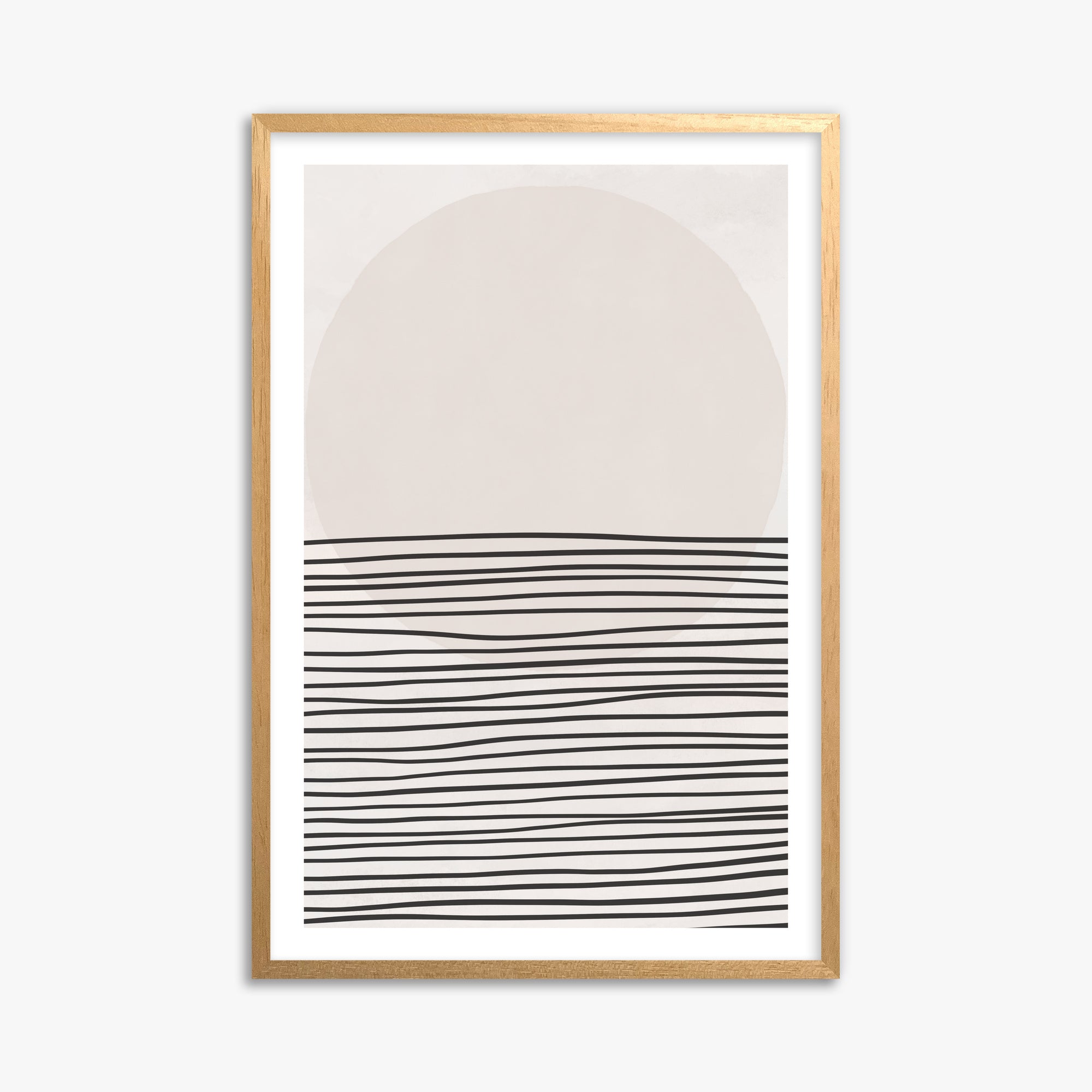 Serene Horizon, 61x91cm Oak Framed Art Reproduction