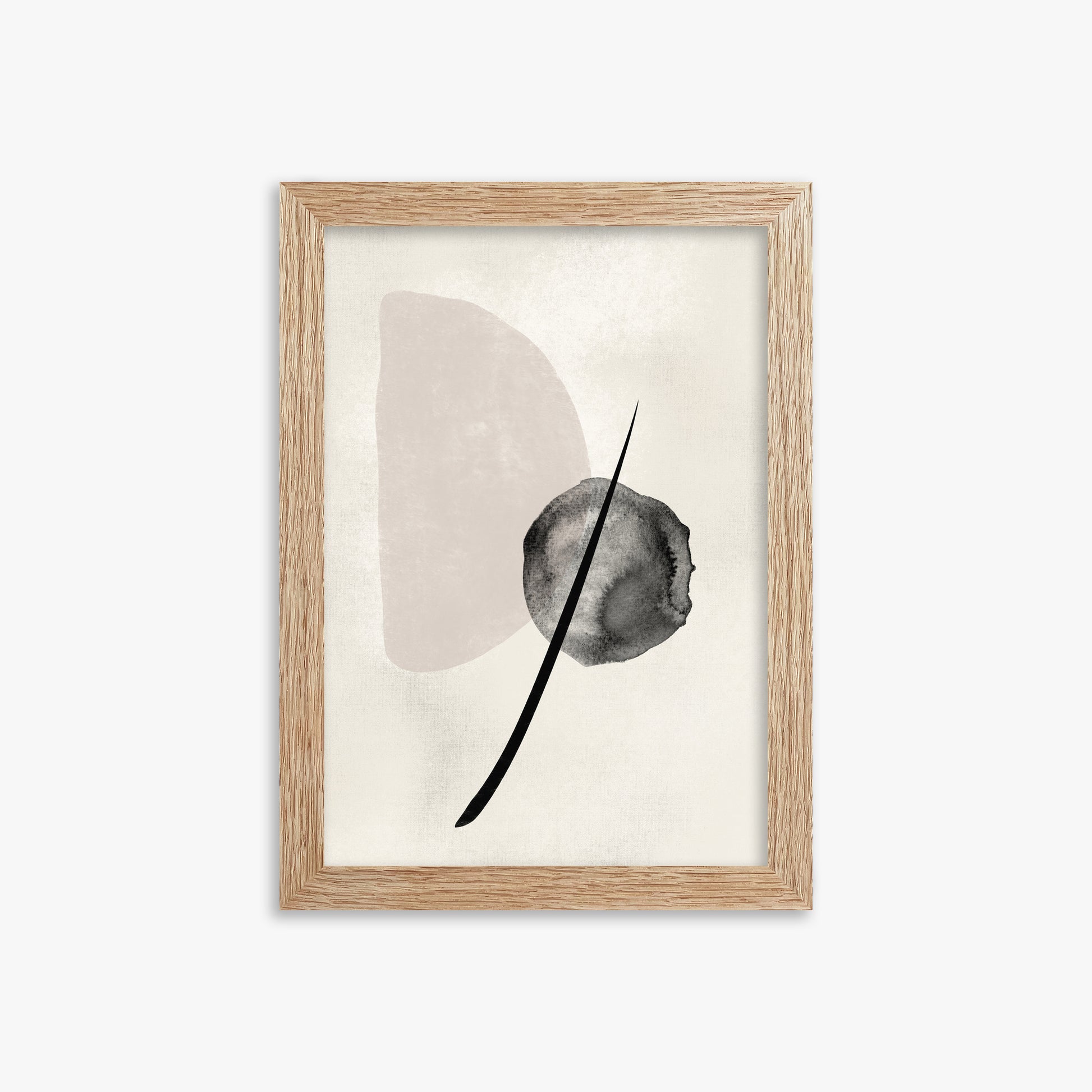 Celestial Balance, 21x30cm Framed Art Reproduction With Raw Oak Frame