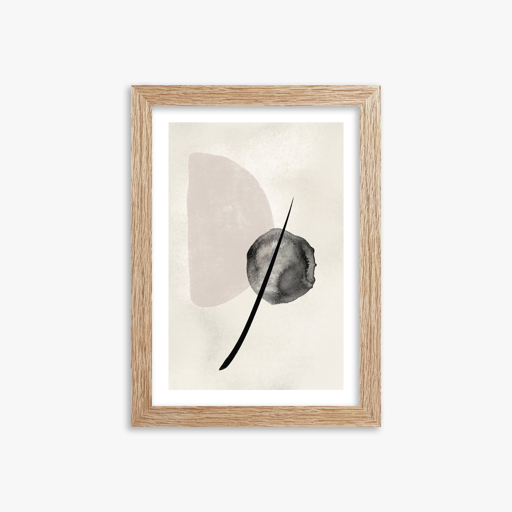 Celestial Balance, 21x30cm Framed Art Reproduction With Raw Oak Frame