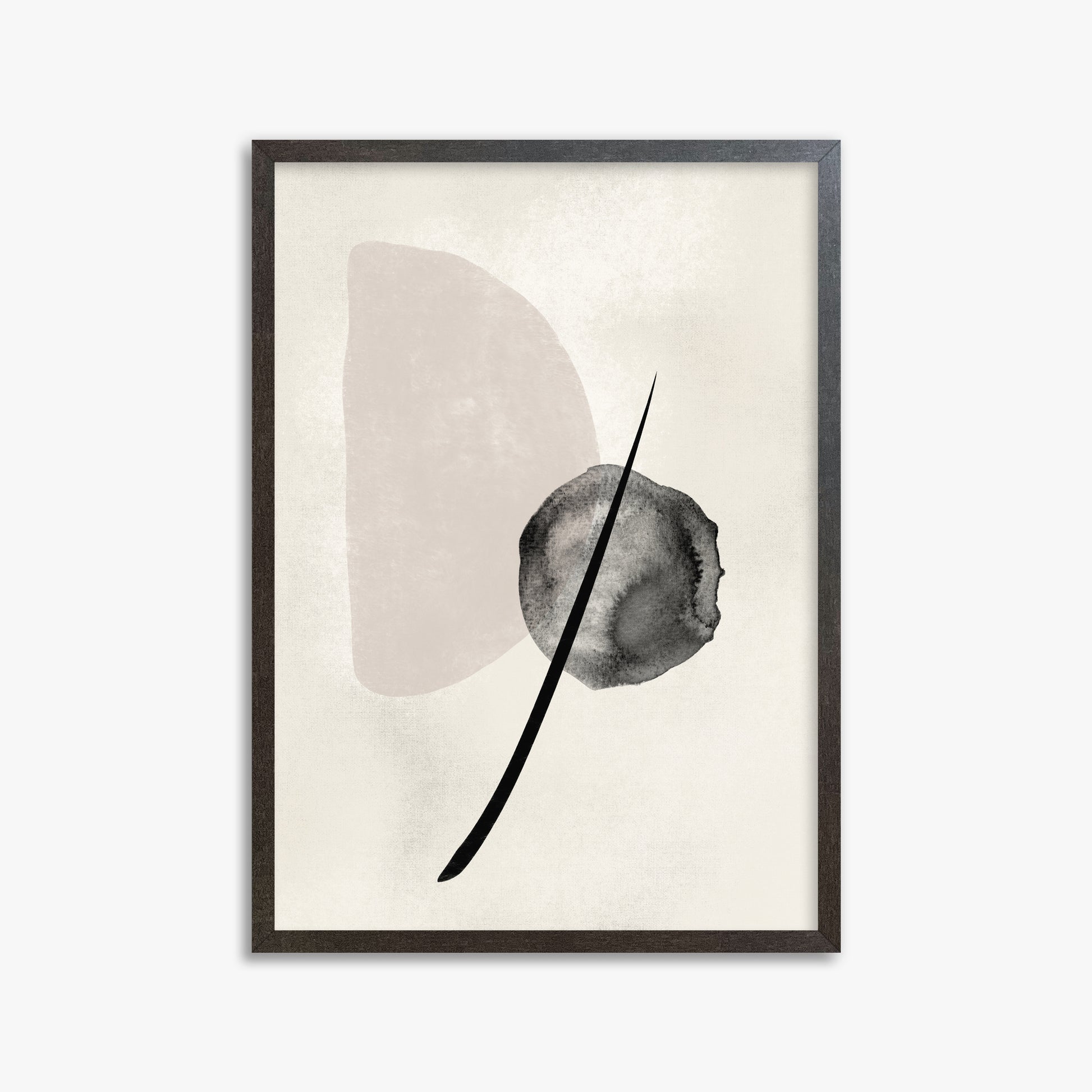Celestial Balance, 50x70cm Framed Art Reproduction With Espresso Frame