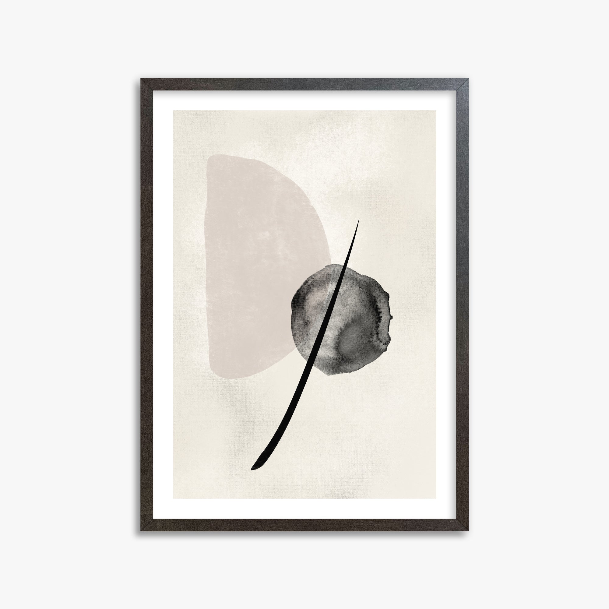 Celestial Balance, 50x70cm Framed Art Reproduction With Espresso Frame