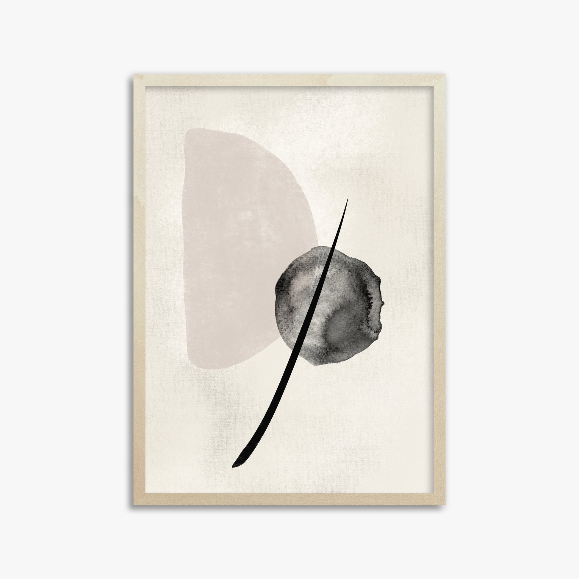 Celestial Balance, 50x70cm Framed Art Reproduction With Lime Wood Frame