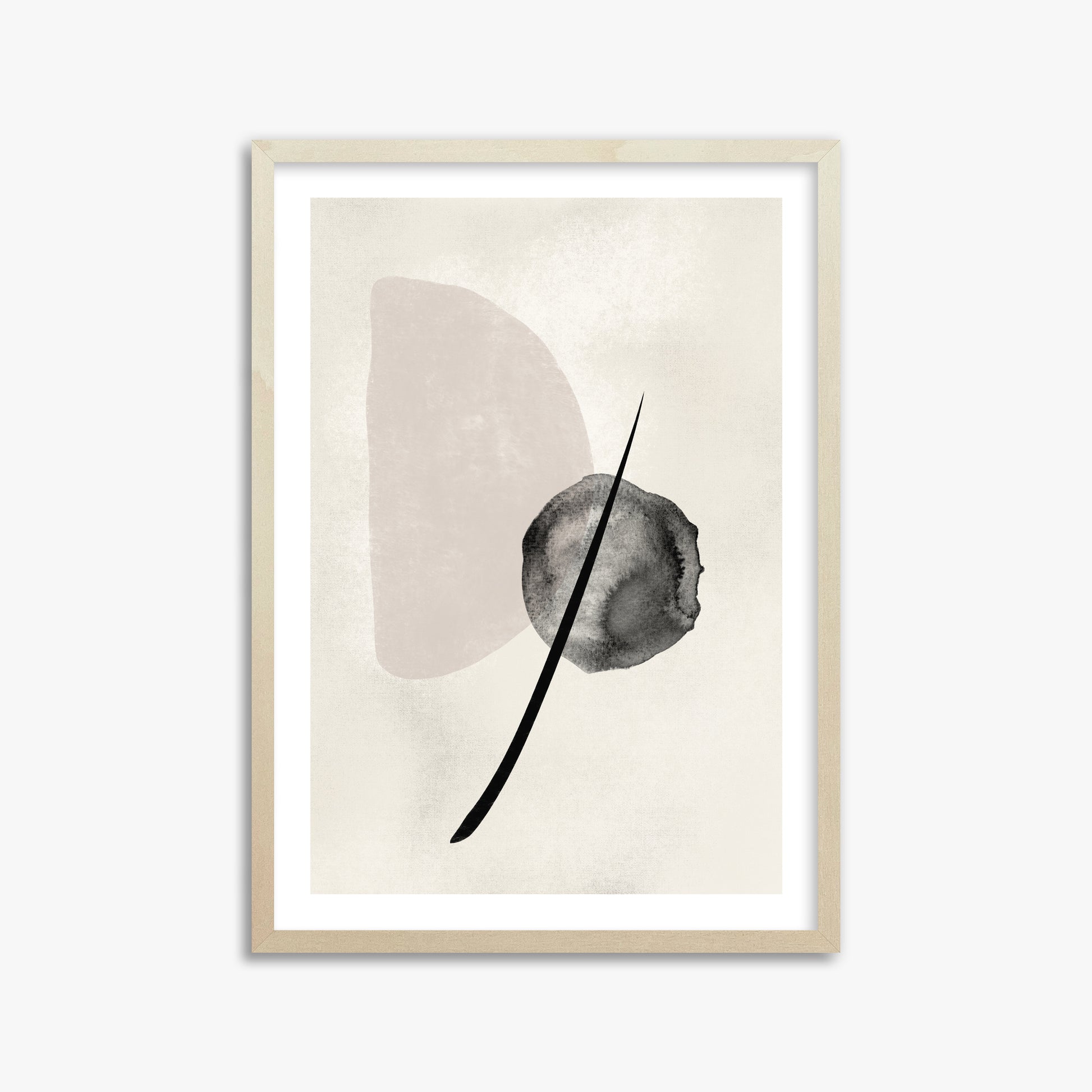 Celestial Balance, 50x70cm Framed Art Reproduction With Lime Wood Frame