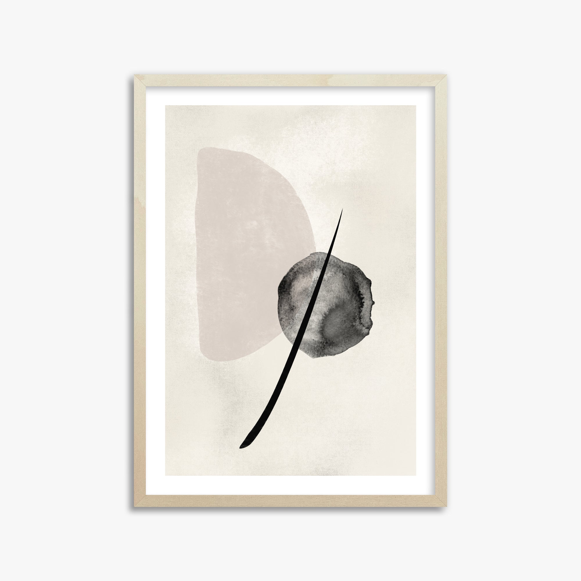 Celestial Balance, 50x70cm Framed Art Reproduction With Lime Wood Frame