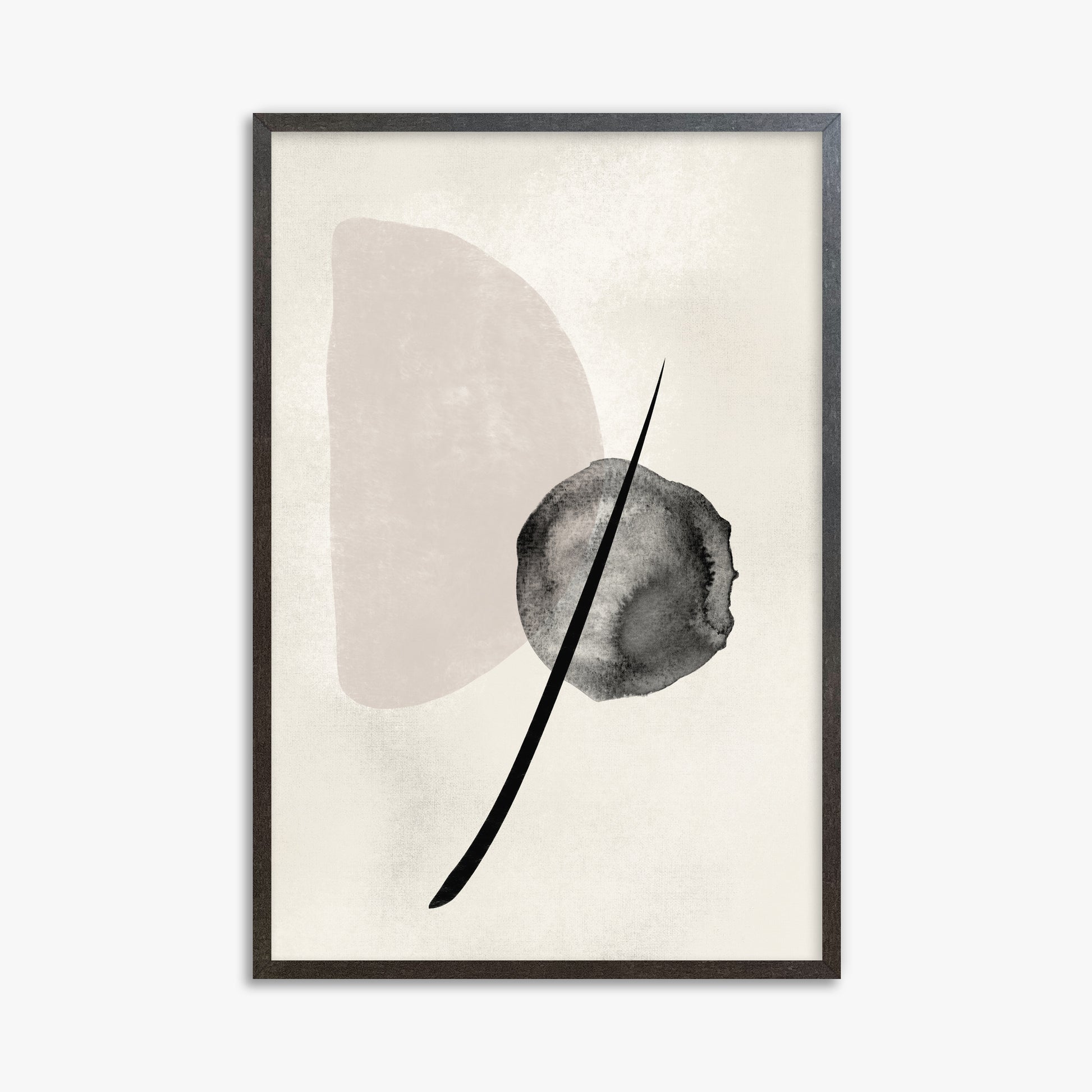 Celestial Balance, 61x91cm Framed Art Reproduction With Espresso Frame