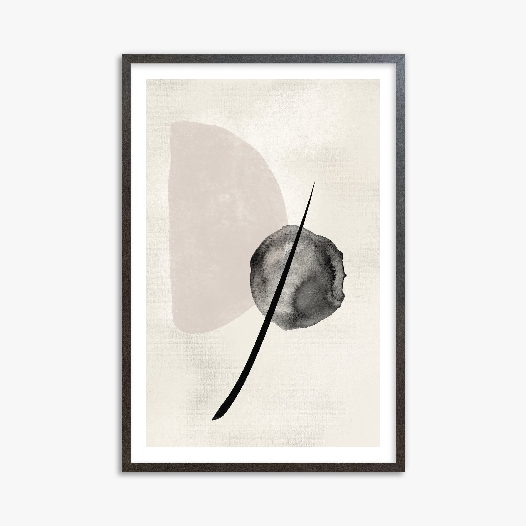 Celestial Balance, 61x91cm Framed Art Reproduction With Espresso Frame