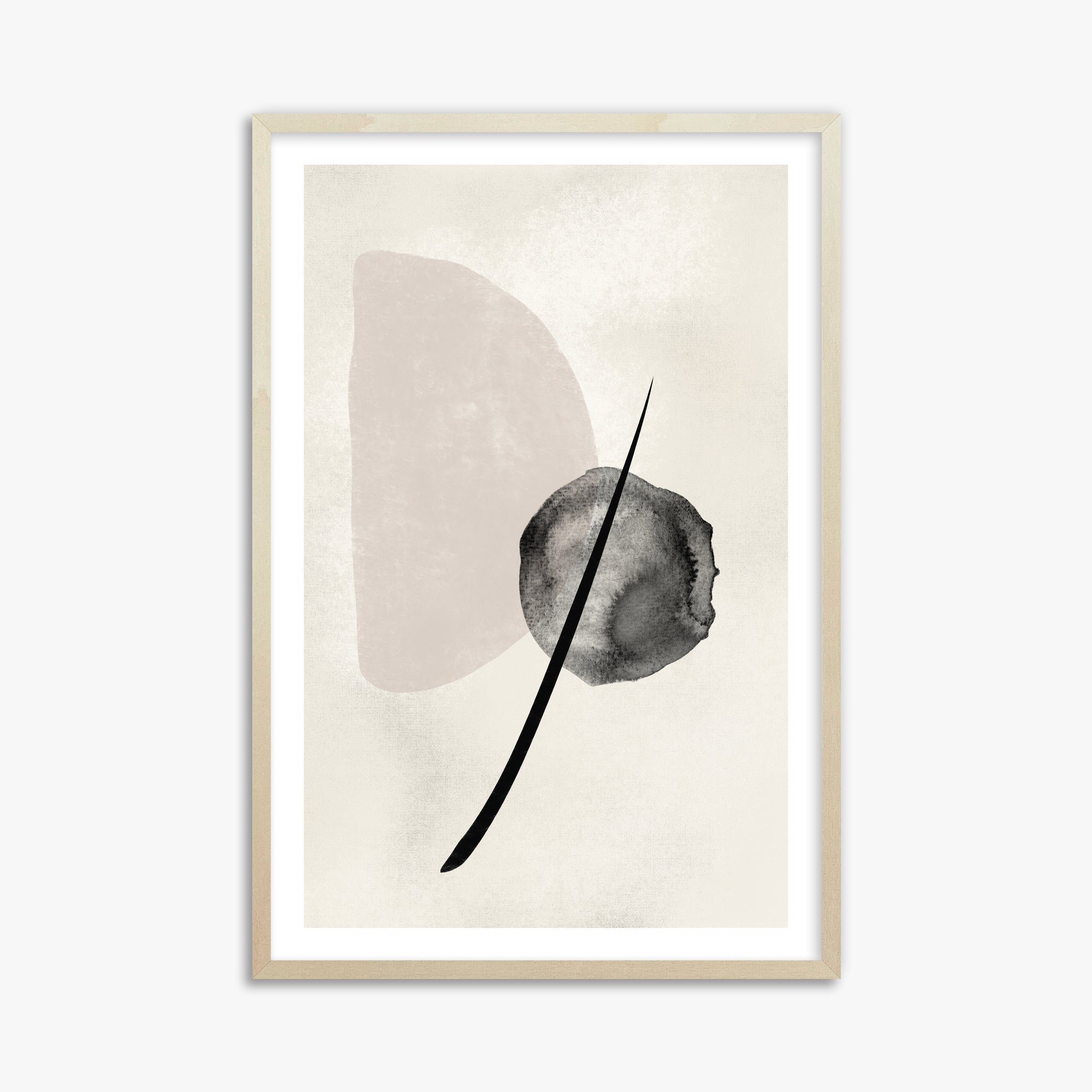 Celestial Balance, 61x91cm Framed Art Reproduction With Lime Wood Frame