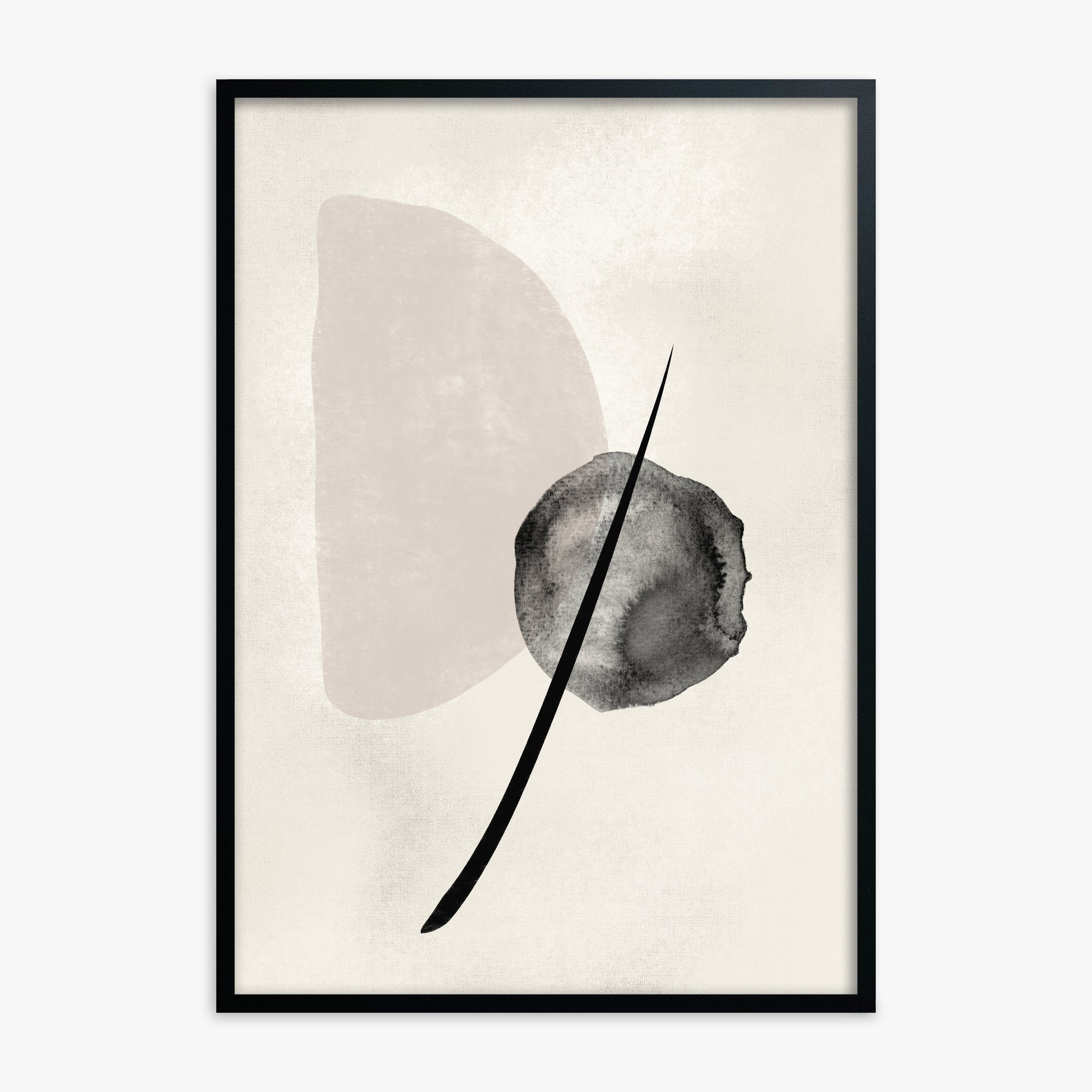 Celestial Balance, Black Framed Poster With Black Frame