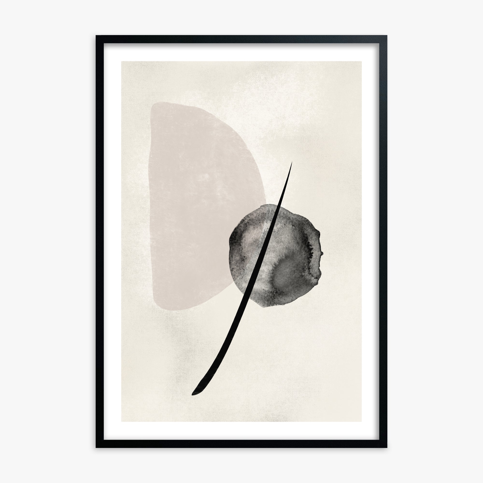 Celestial Balance, Black Framed Poster With Black Frame