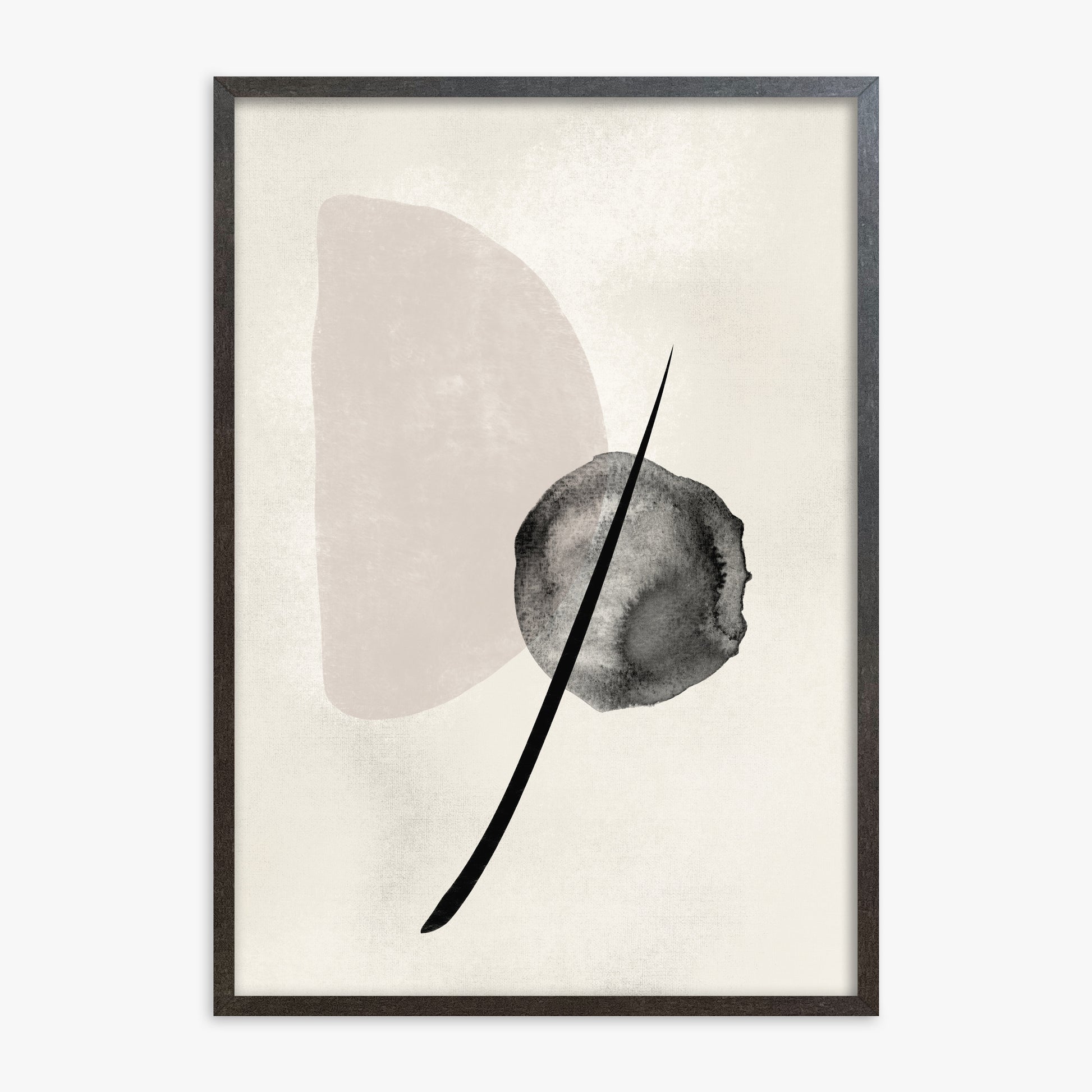 Celestial Balance, 70x100cm Framed Art Reproduction With Espresso Frame