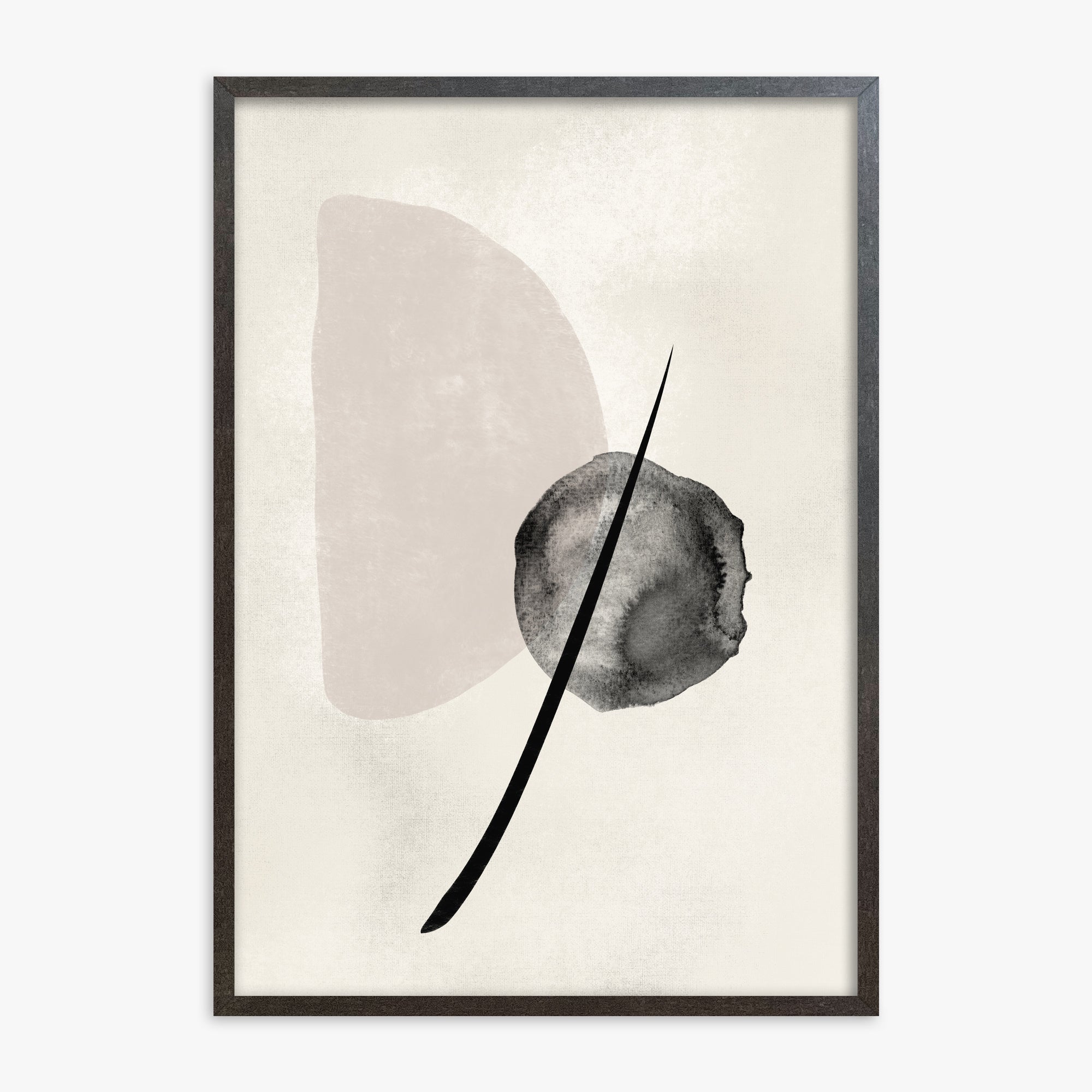 Celestial Balance, 70x100cm Framed Art Reproduction With Espresso Frame
