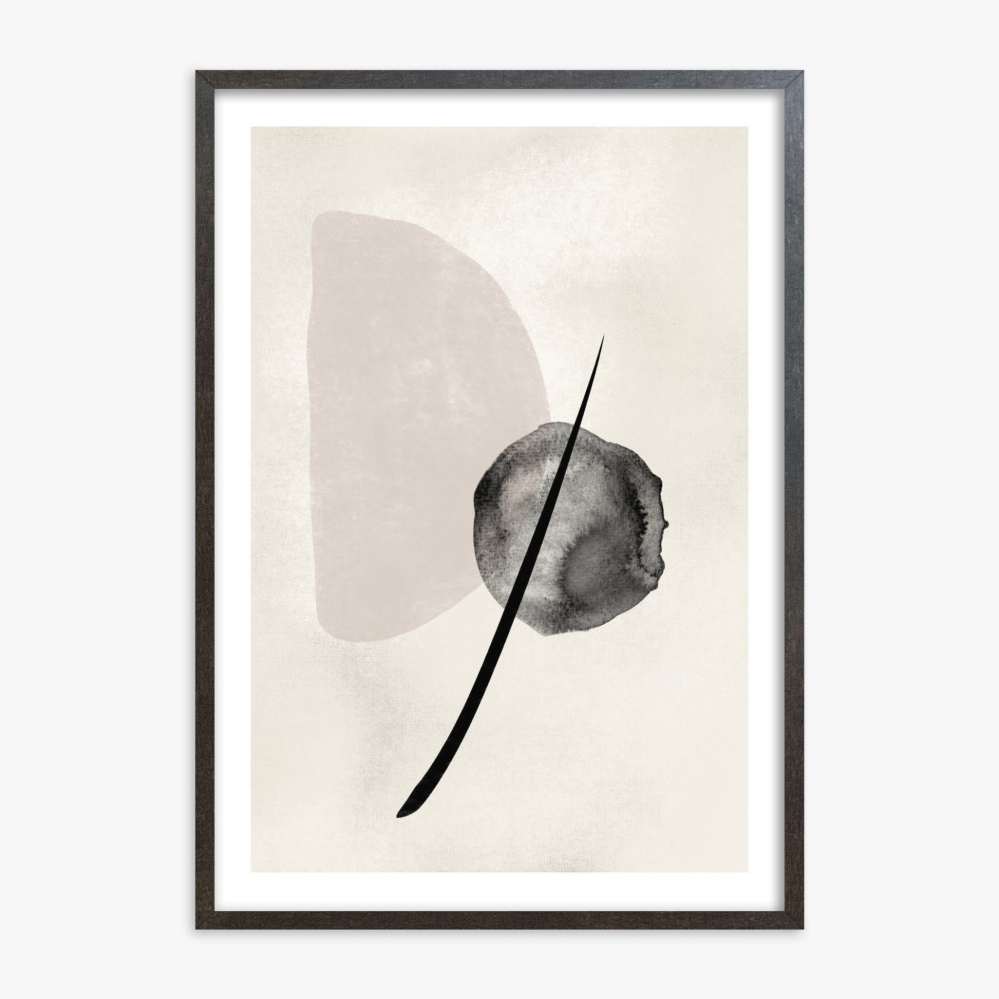 Celestial Balance, 70x100cm Framed Art Reproduction With Espresso Frame