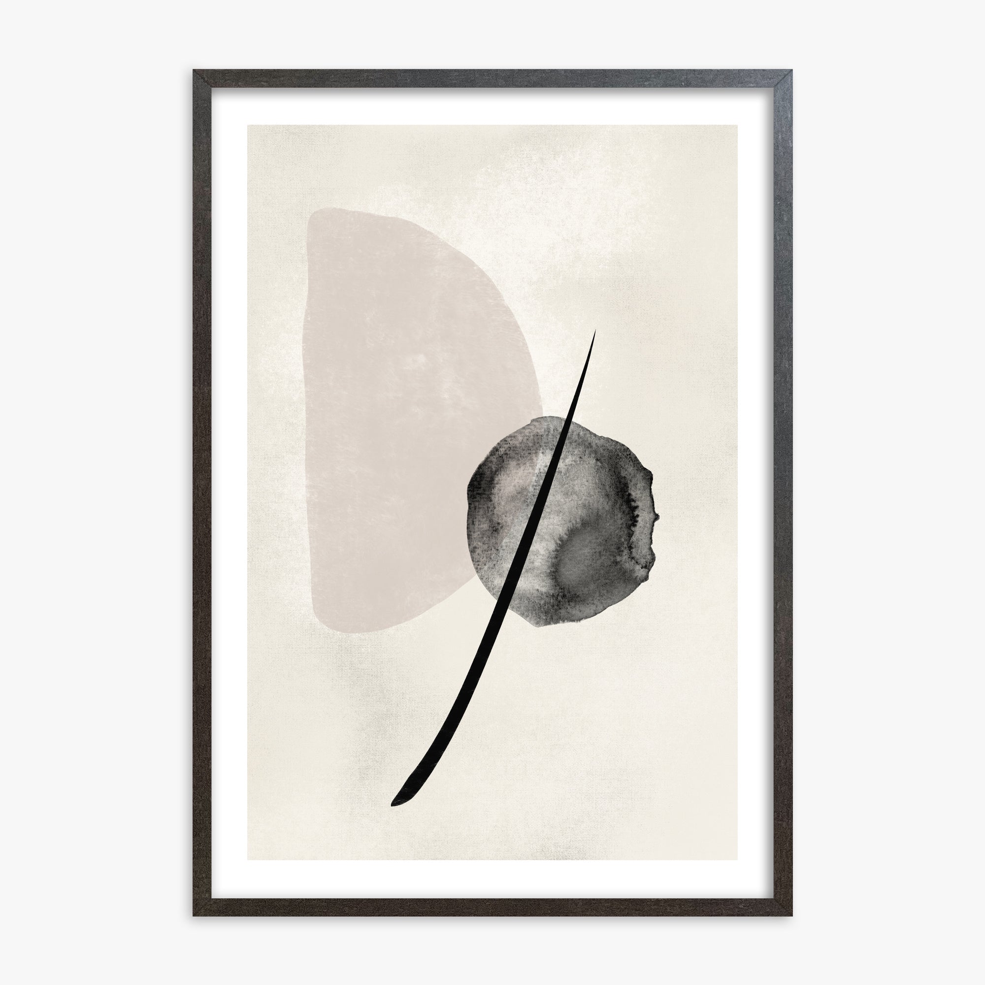Celestial Balance, 70x100cm Framed Art Reproduction With Espresso Frame