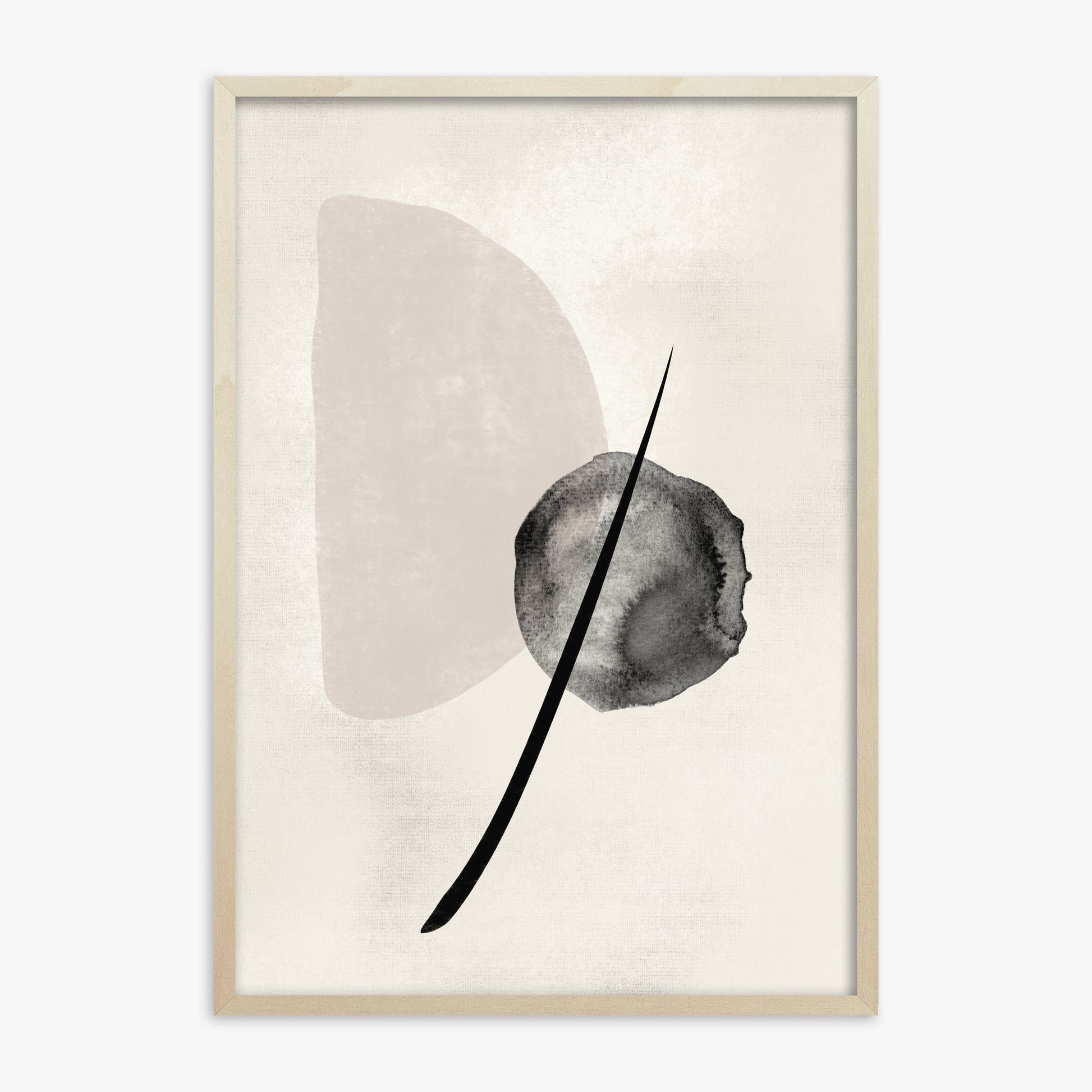 Celestial Balance, 70x100cm Framed Art Reproduction With Lime Wood Frame