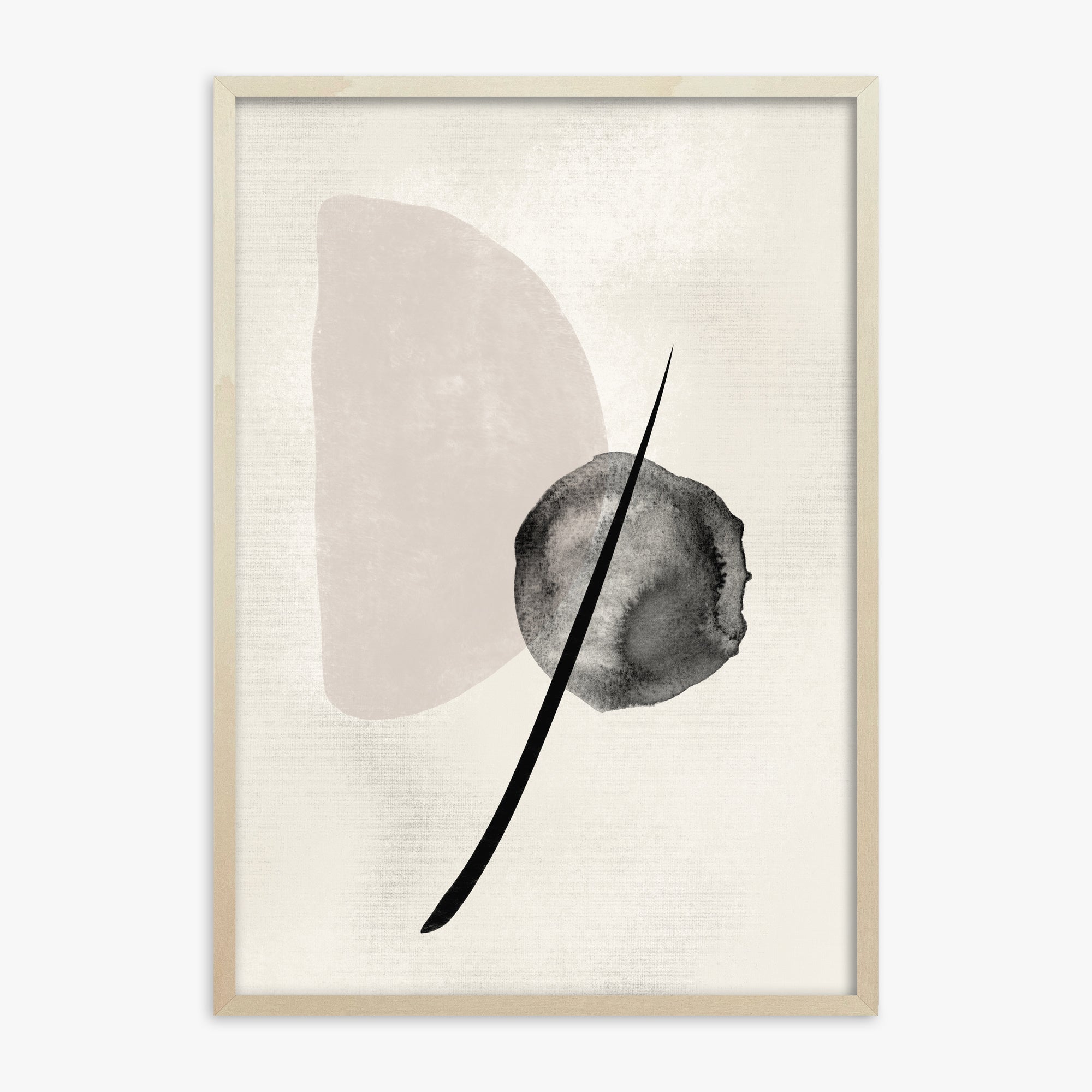 Celestial Balance, 70x100cm Framed Art Reproduction With Lime Wood Frame