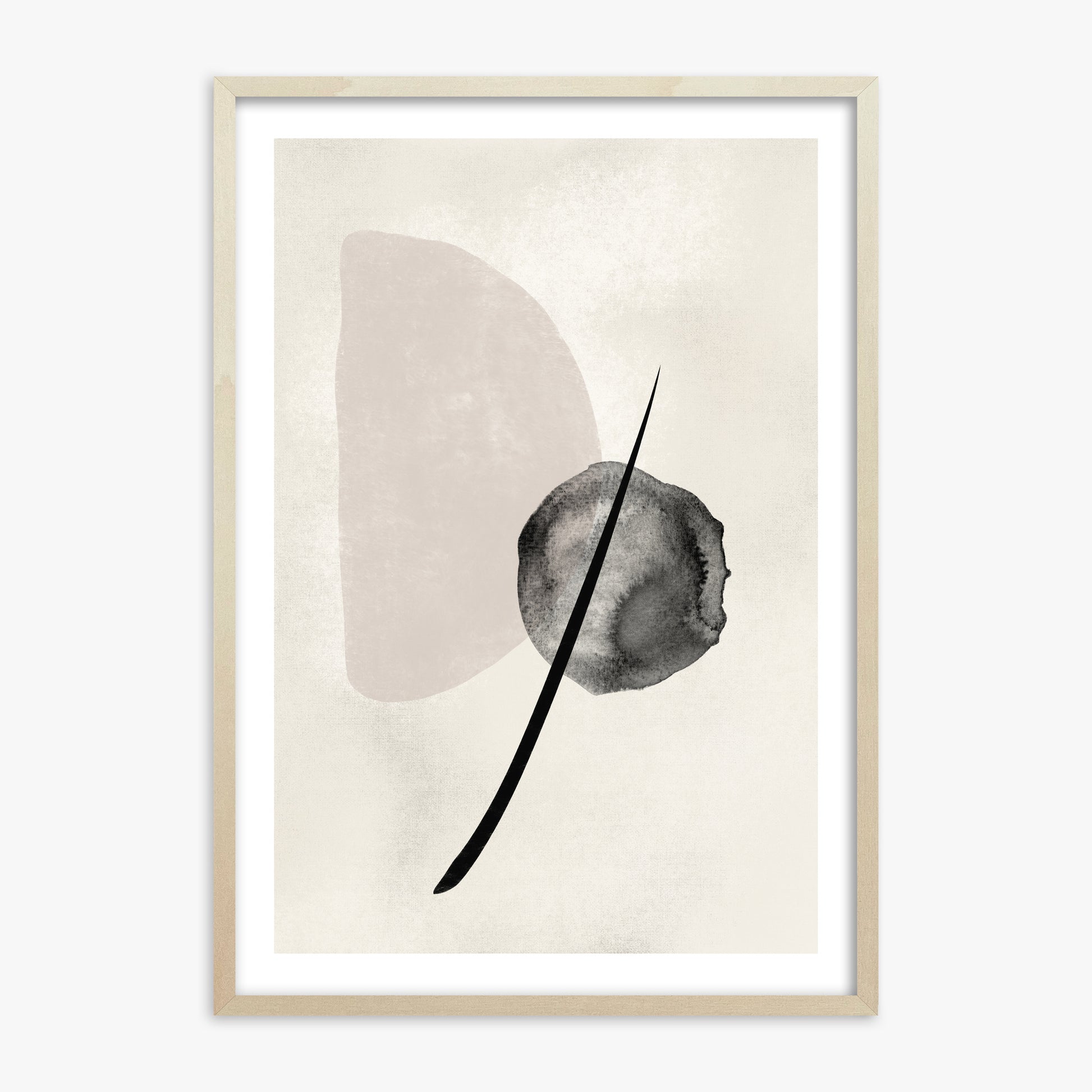 Celestial Balance, 70x100cm Framed Art Reproduction With Lime Wood Frame