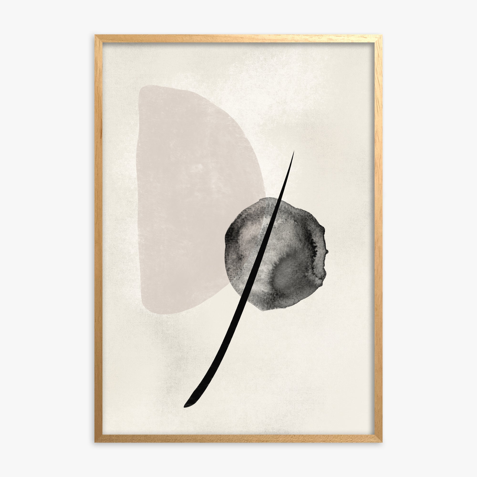 Celestial Balance, Oak Framed Poster With Oak Frame