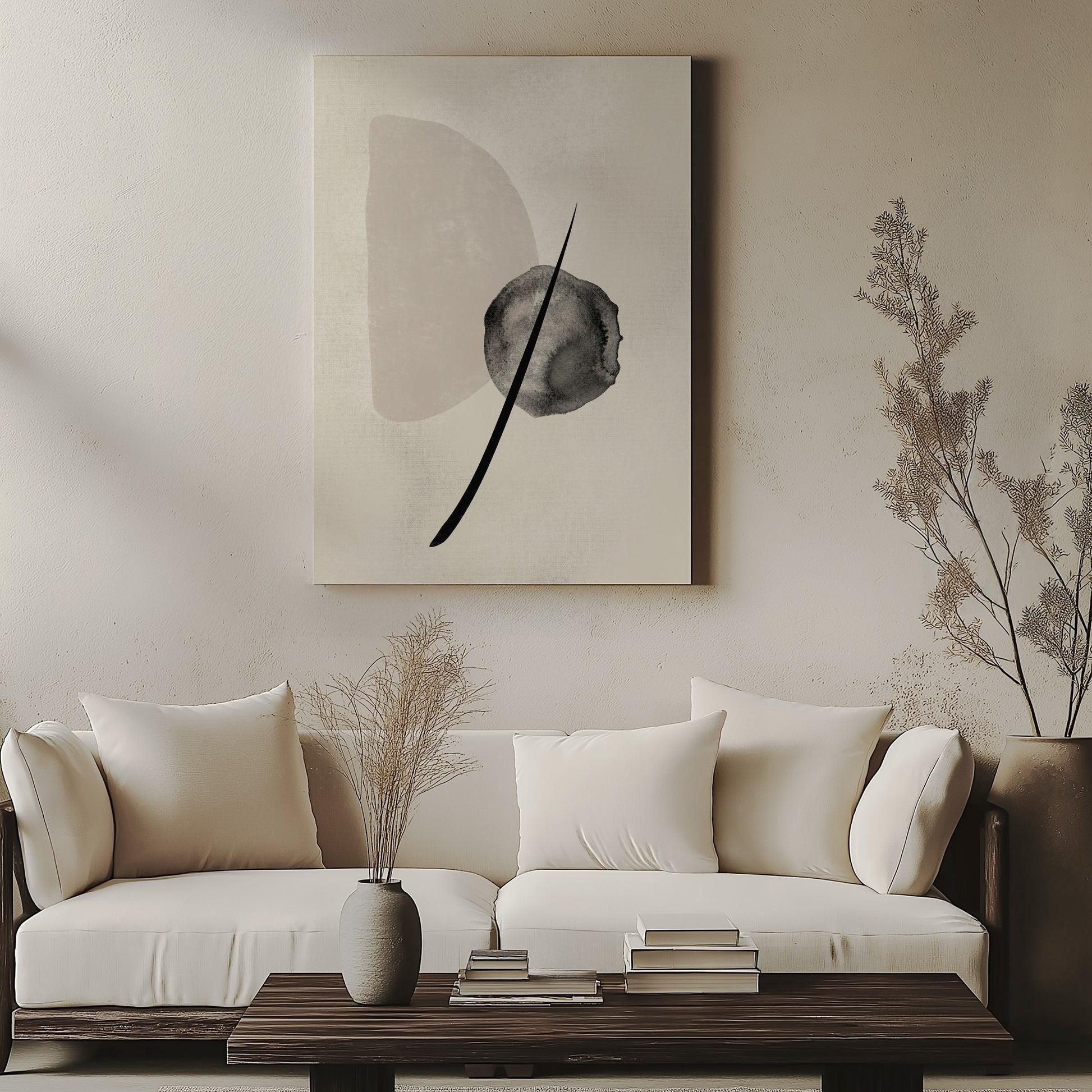 Design Concept No. 57 for Celestial Balance Japanese Satin Canvas Wall Art