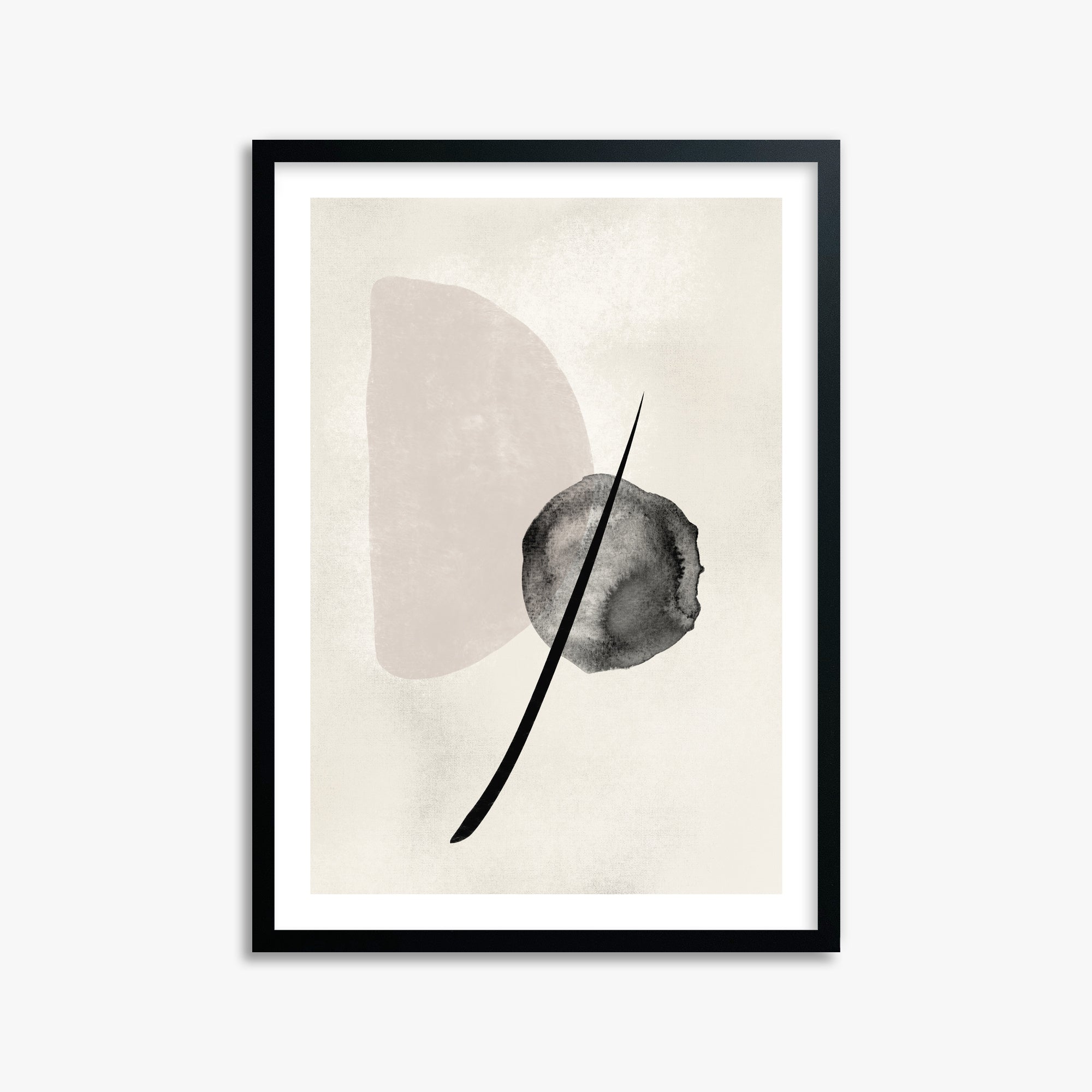 Celestial Balance, 50x70cm Black Framed Art Reproduction