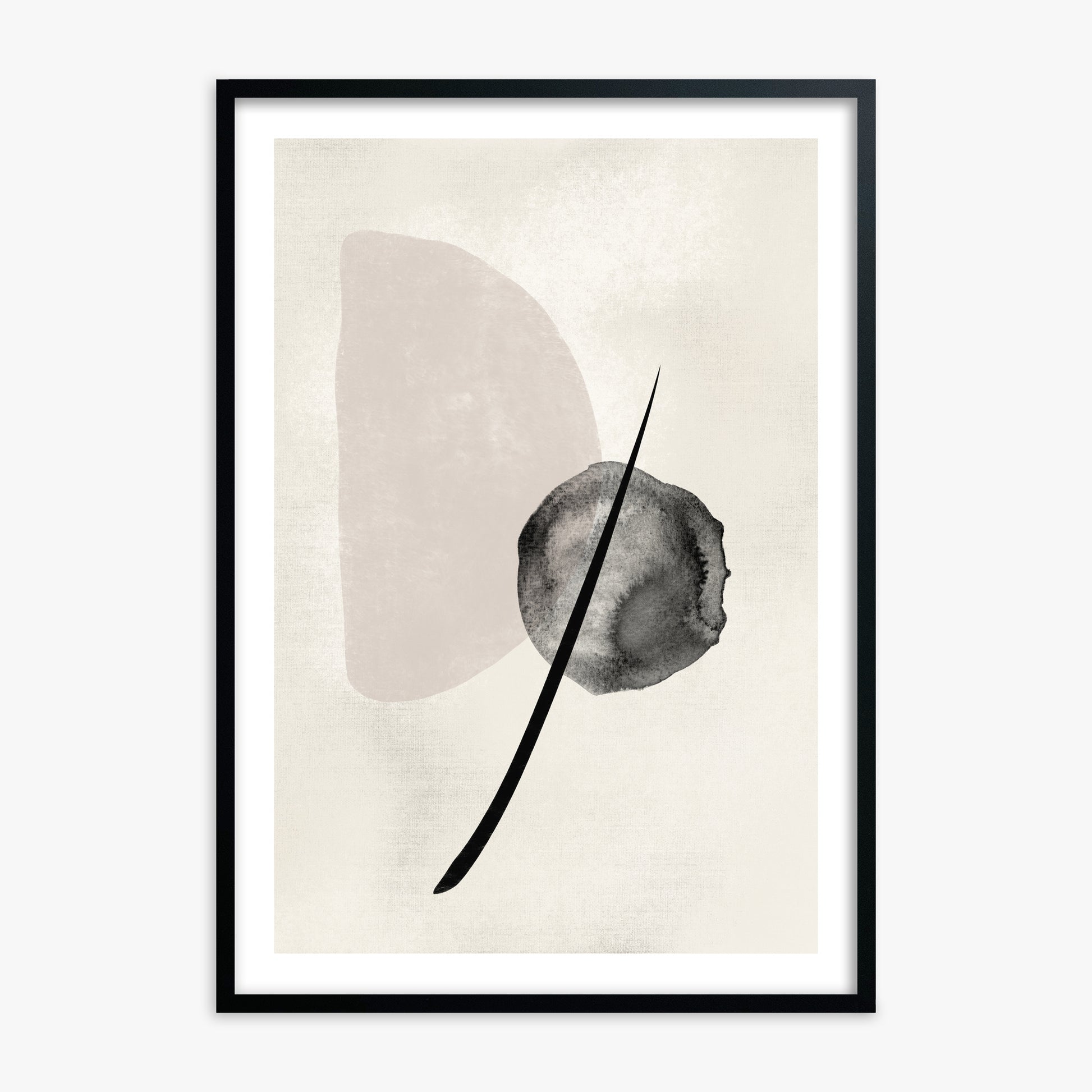 Celestial Balance, 70x100cm Black Framed Art Reproduction